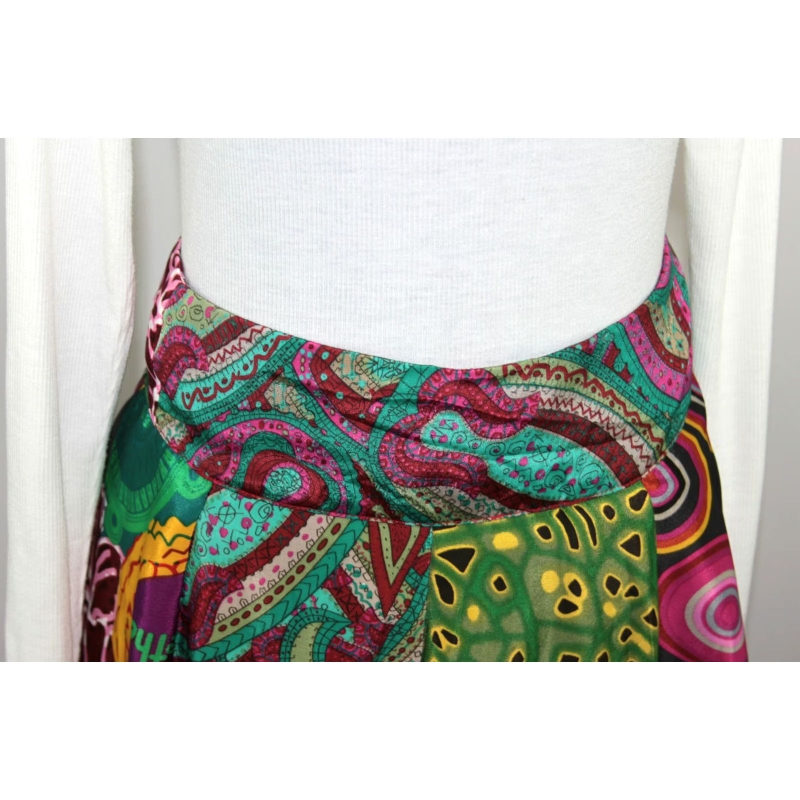 Desigual Desigual womens skirt Size 36 Multicoloured A-Line Polyester Size 25" / US 0 / IT 36 - 3 Thumbnail