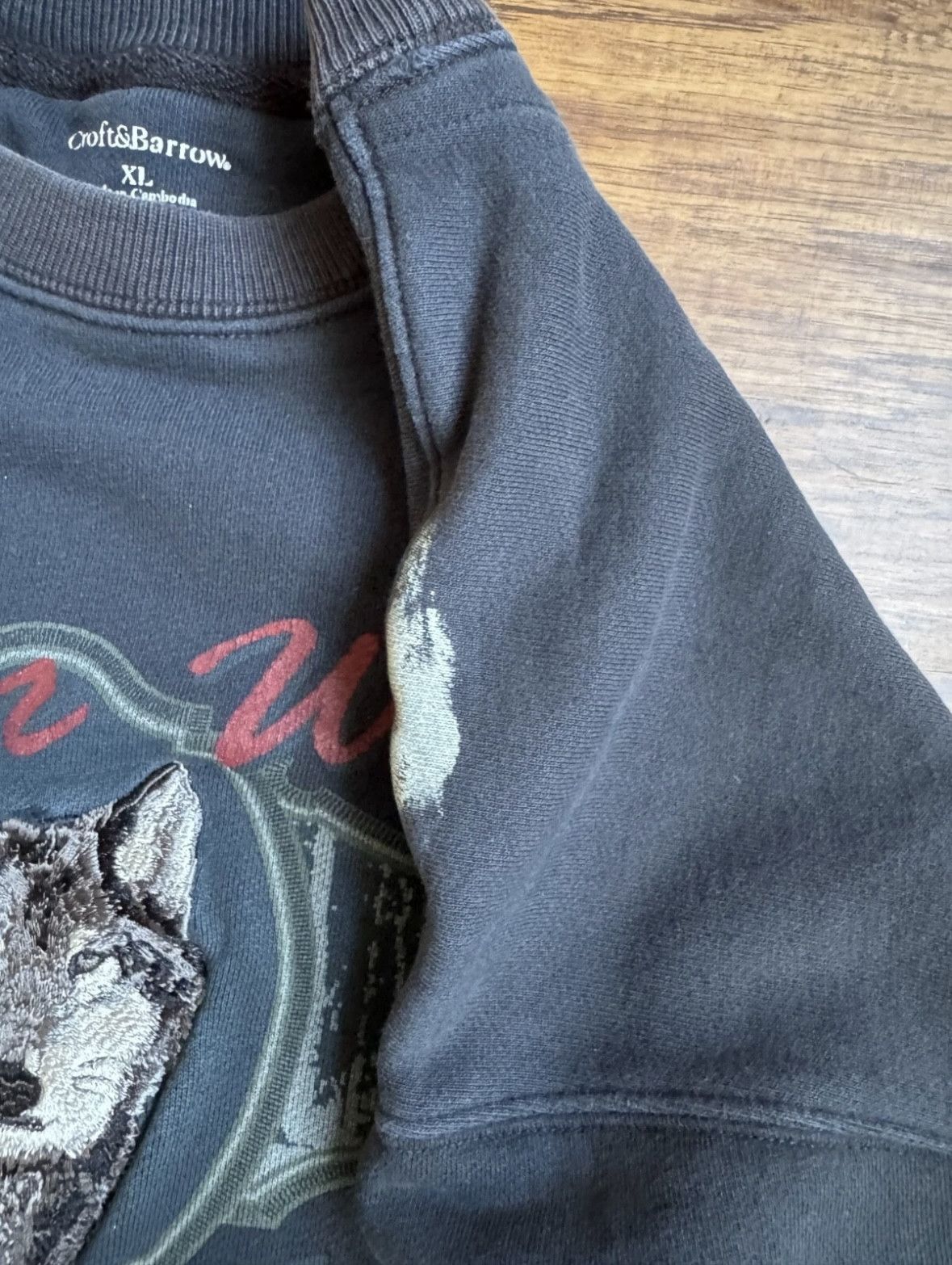 Croft & Barrow Vintage Timber Wolf Country Croft & Barrow Sweatshirt Thick Size US XL / EU 56 / 4 - 6 Thumbnail