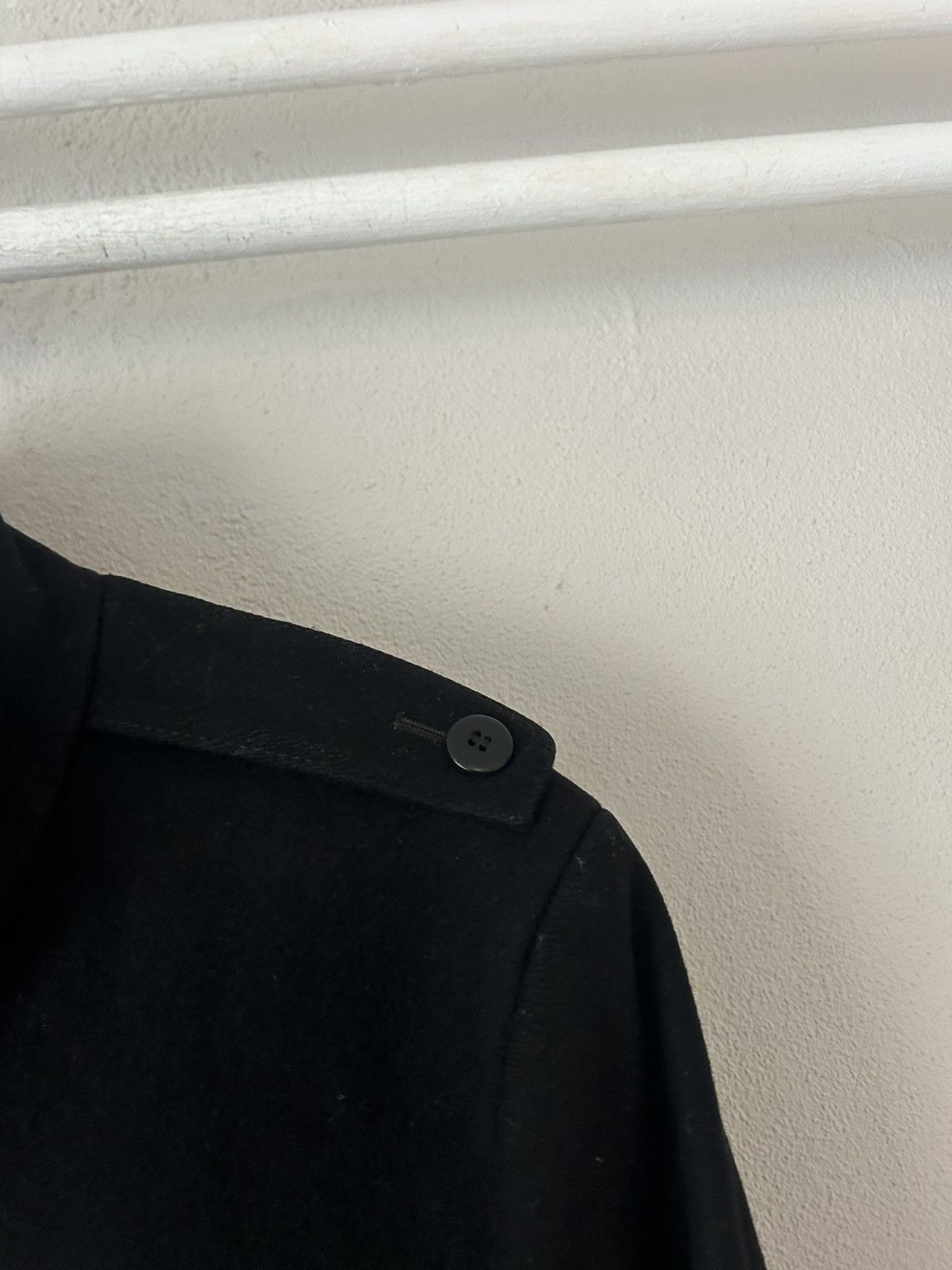 Givenchy Black Wool Overcoat Size US M / EU 48-50 / 2 - 8 Thumbnail