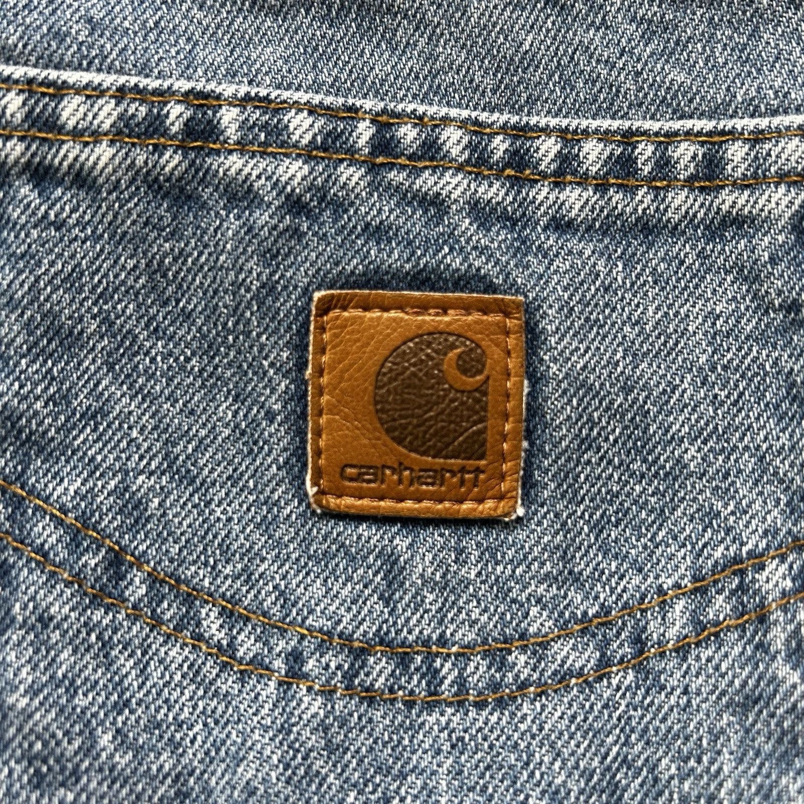 Carhartt Carhartt Straight Leg Jeans B180 STW Stonewash Mens 36 x 34 Size US 36 / EU 52 - 12 Thumbnail