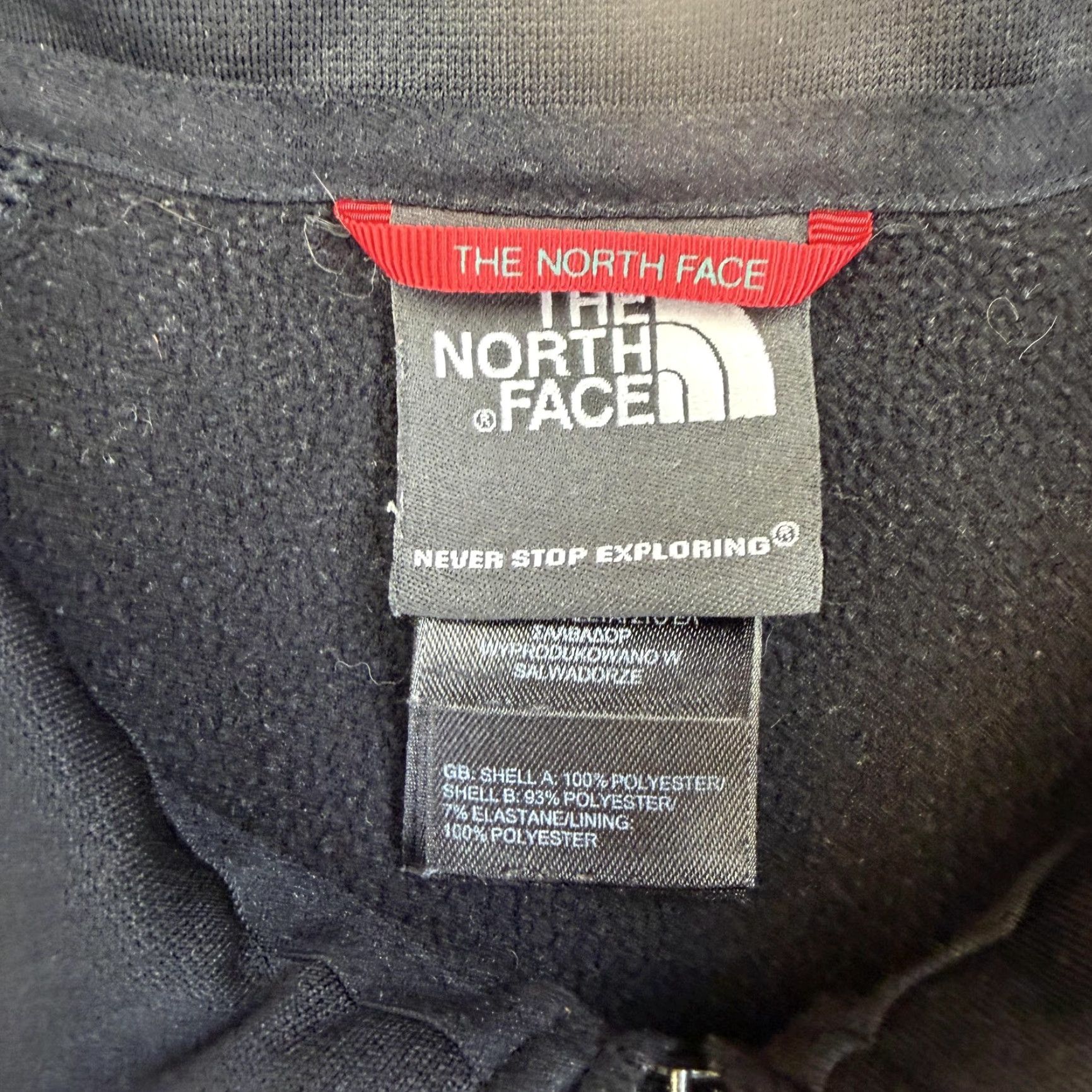 The North Face The North Face Pullover Mens Large Black Quarter Zip Fleece Sweatshirt Outdoor Size US L / EU 52-54 / 3 - 6 Thumbnail