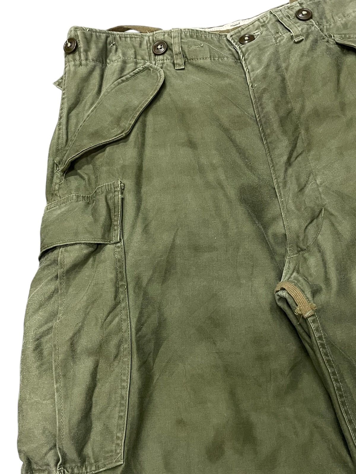 Vintage 50s Vintage WW2 US Military M-1951 Cargo Trousers Baggy Size US 32 / EU 48 - 9 Thumbnail