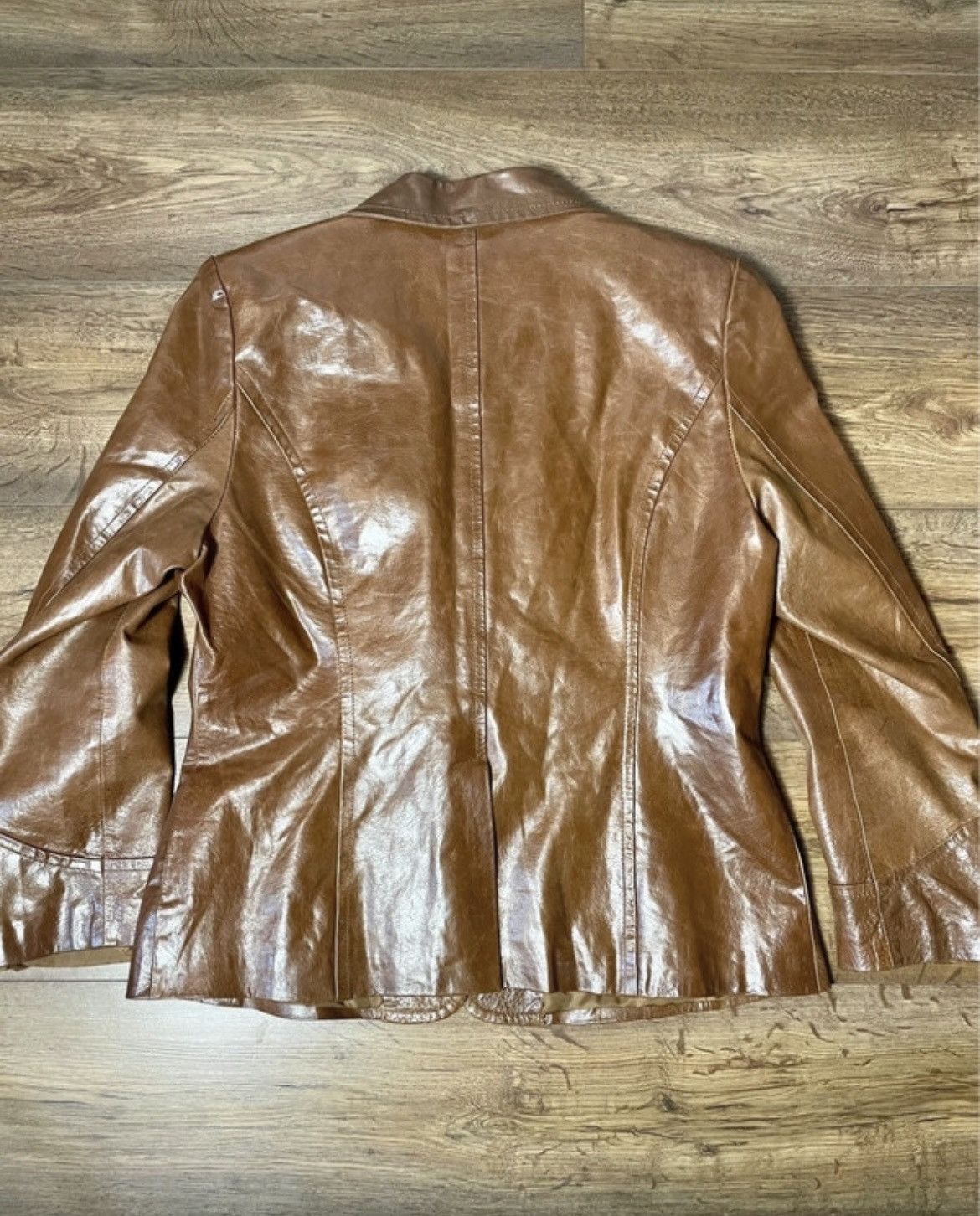 Vintage Vintage Women's Leather Jacket Keenan Leather Size L / US 10 / IT 46 - 4 Thumbnail