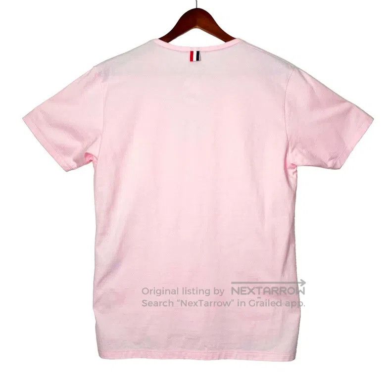 Thom Browne Thom Browne Cotton Crewneck Short-Sleeve T-Shirt Size US L / EU 52-54 / 3 - 2 Thumbnail