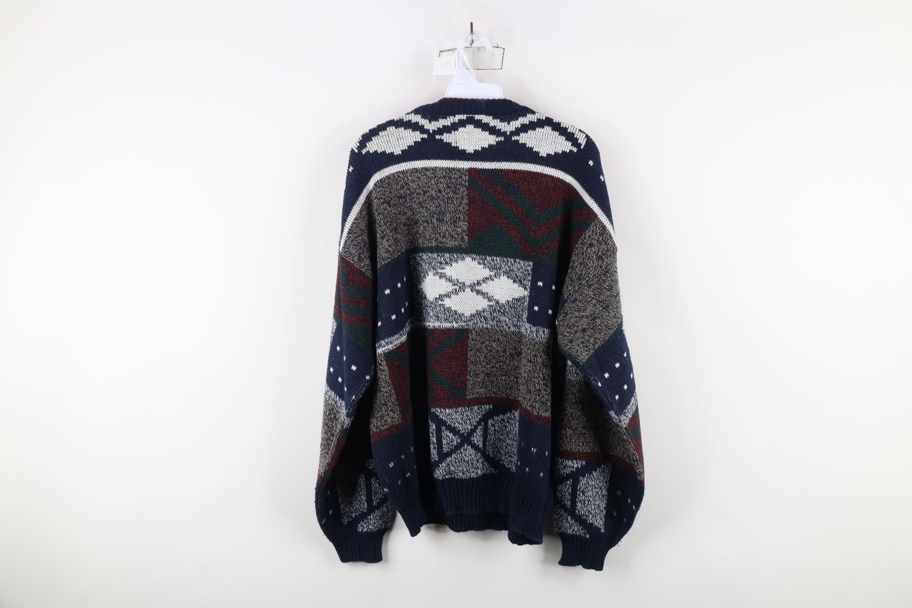 Vintage Vintage 90s Coogi Style Fair Isle Geometric Knit Sweater Size US L / EU 52-54 / 3 - 7 Thumbnail