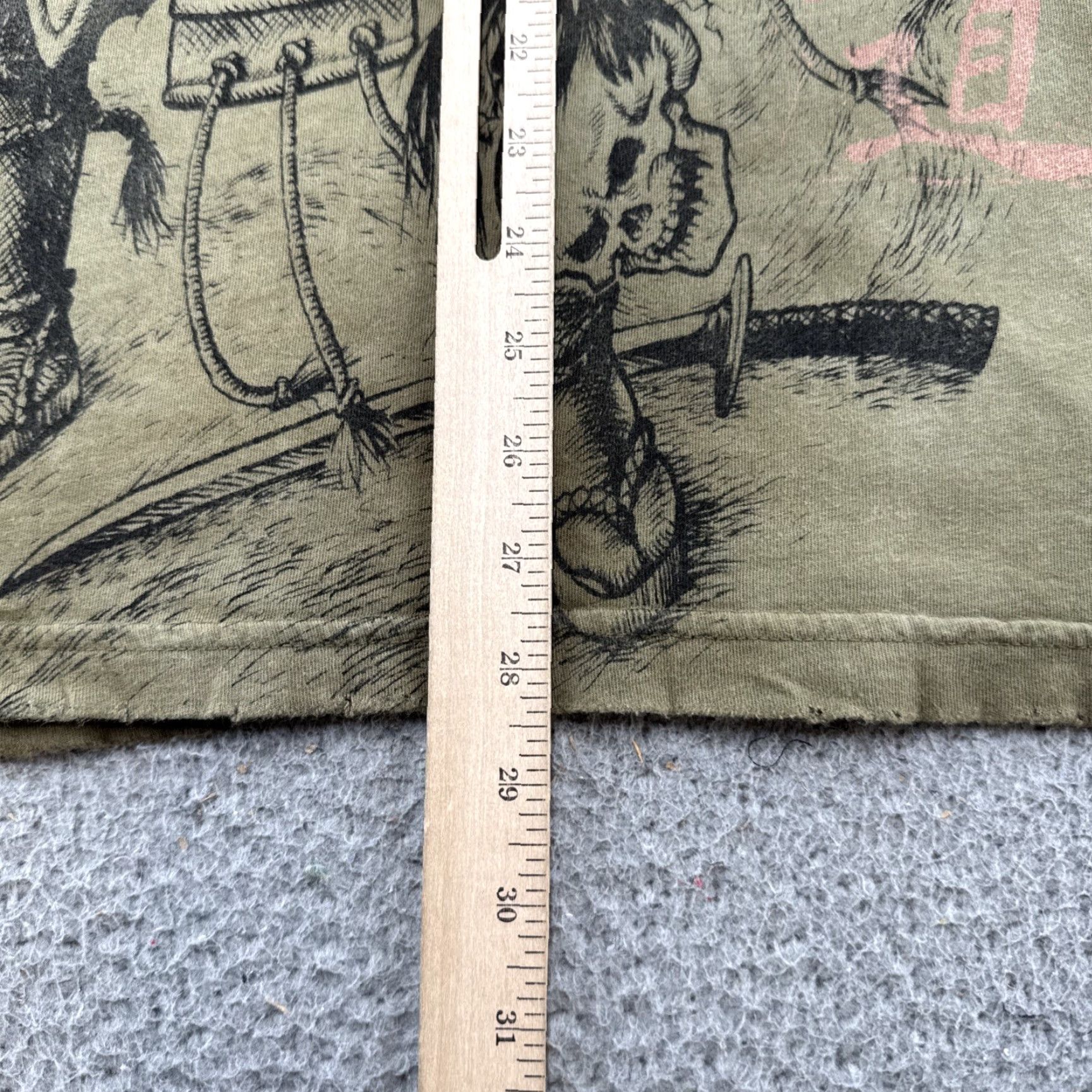 Affliction VINTAGE Affliction Shirt Men Graphic Samurai Japanese Warrior Art Size L Green Cotton T-Shirt 2000s Mens Size US L / EU 52-54 / 3 - 7 Thumbnail