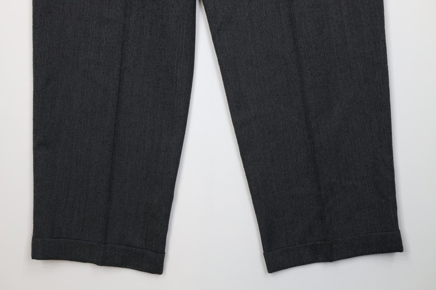 Vintage Vintage 90s Streetwear Striped Wide Leg Chino Pants Gray Size US 34 / EU 50 - 12 Thumbnail