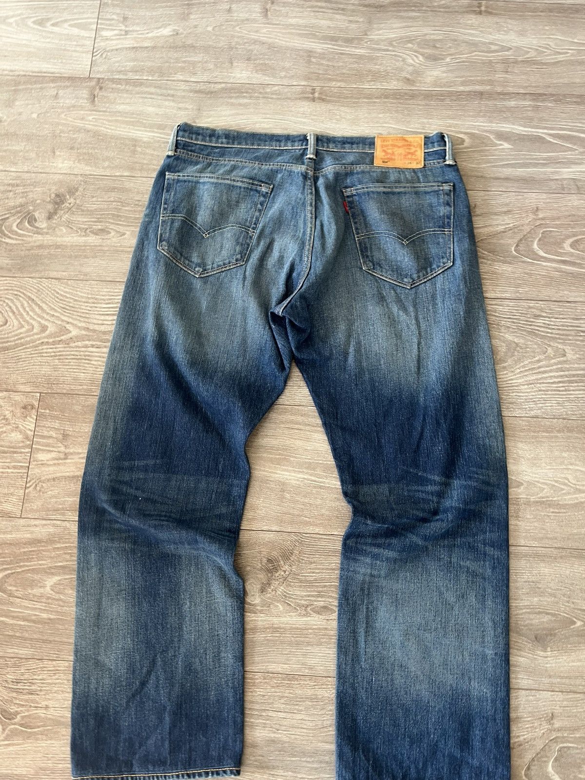 Levi's × Levi's Vintage Clothing ‼️Vintage Levis 504 White Oak Cone Denim Pants‼️ Size US 36 / EU 52 - 4 Thumbnail