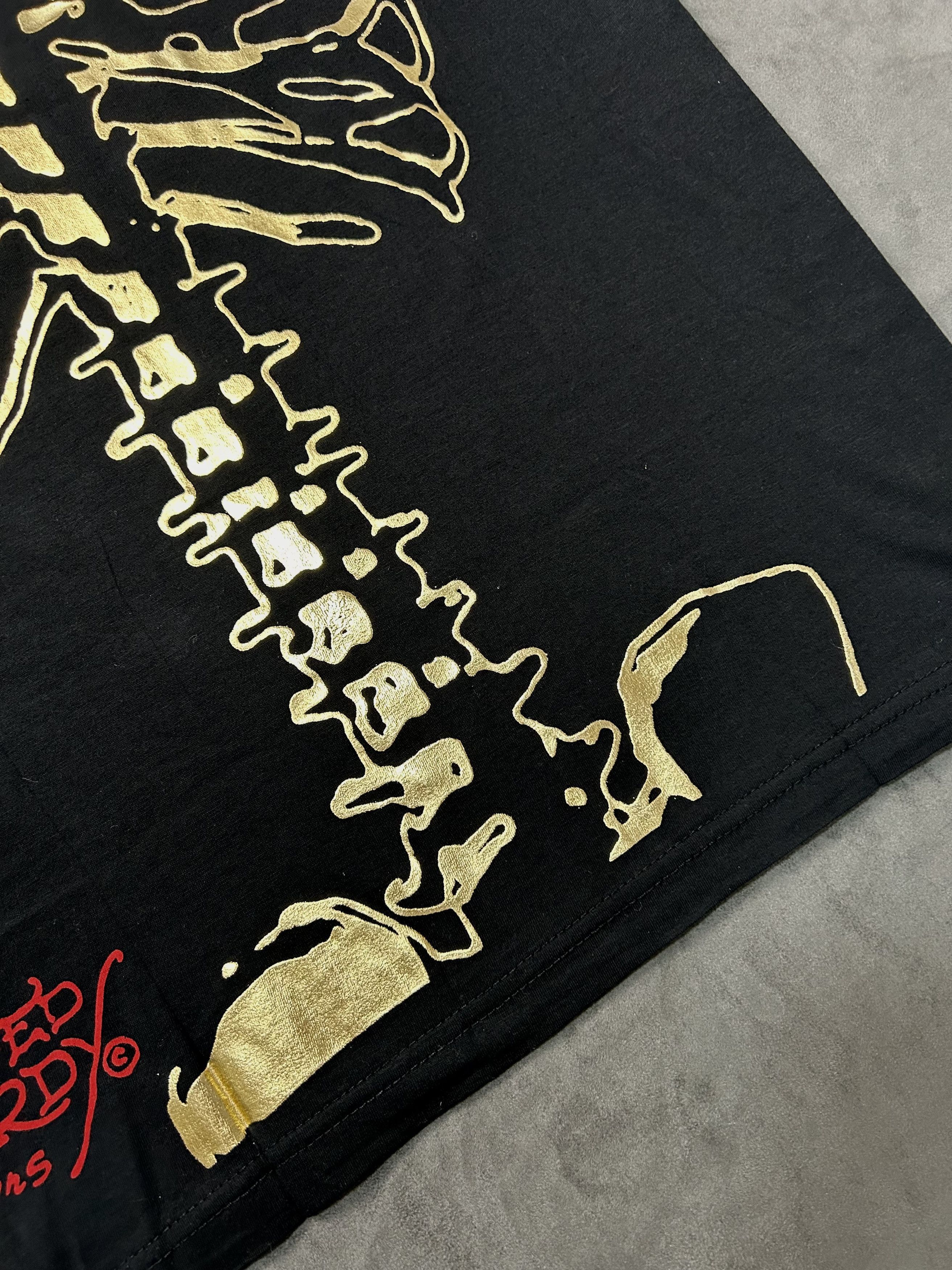 Ed Hardy Vintage Ed Hardy Skull Skeleton Print Red T-Shirt Black M Size US M / EU 48-50 / 2 - 7 Thumbnail