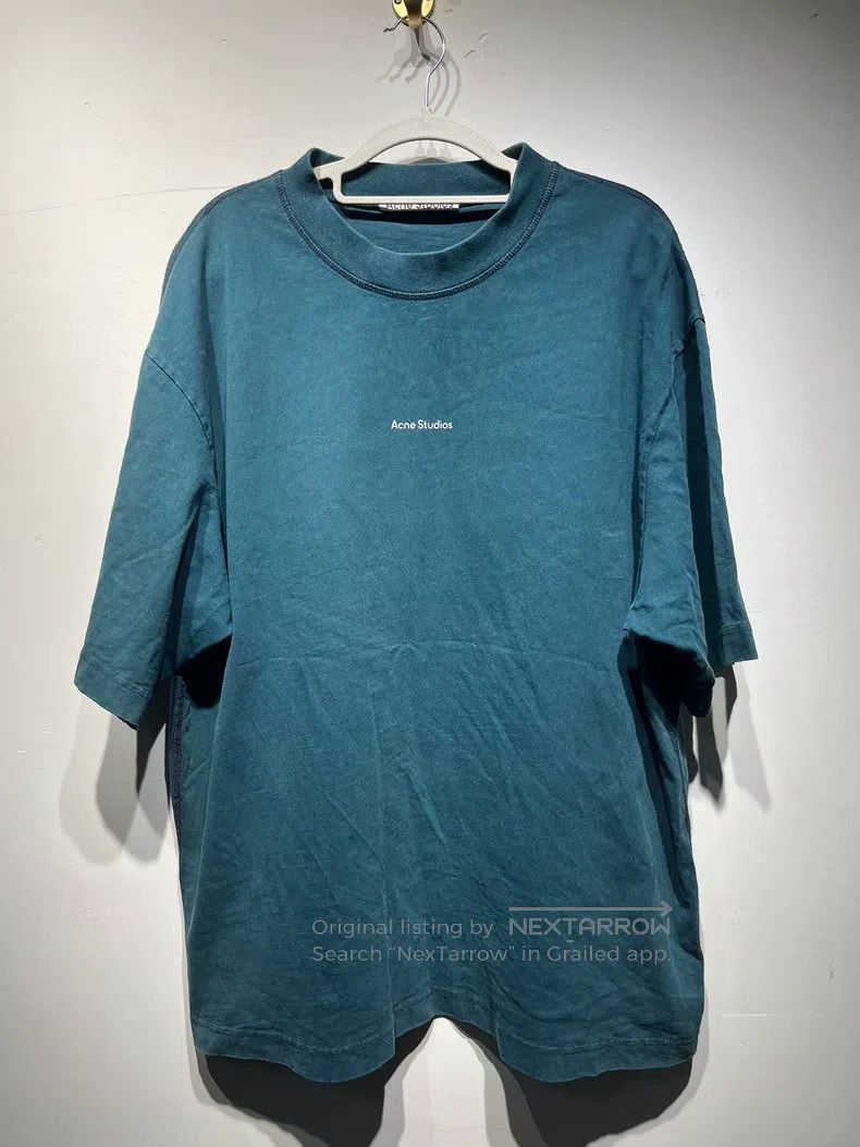 Acne Studios Acne Studios FW22 Solid Color Letter Printed Round Neck Sh Size US XL / EU 56 / 4 - 1 Thumbnail