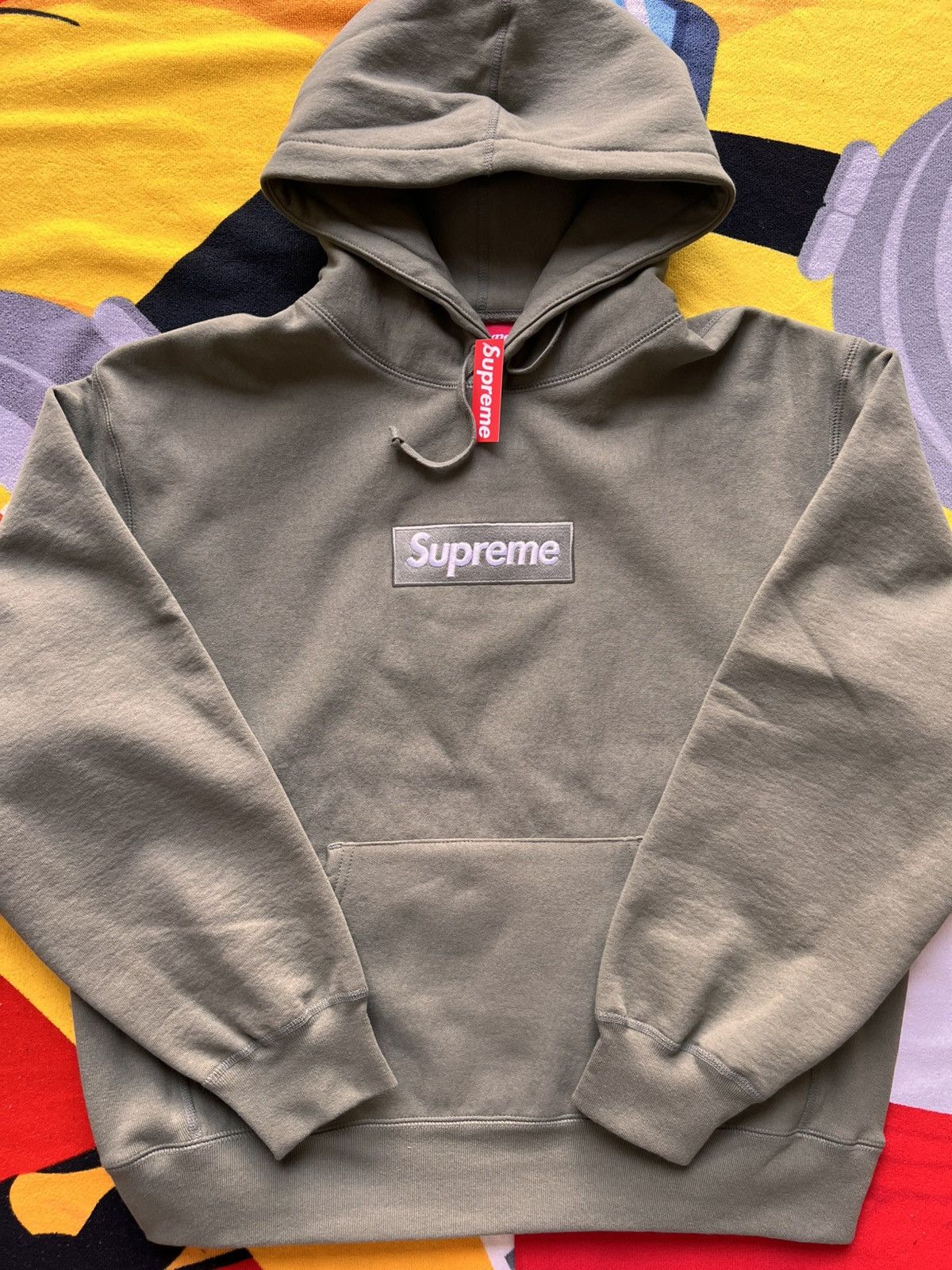 Supreme M Supreme Box Logo Hooded Sweatshirt olive FW25 green hoodie Size US M / EU 48-50 / 2 - 3 Thumbnail