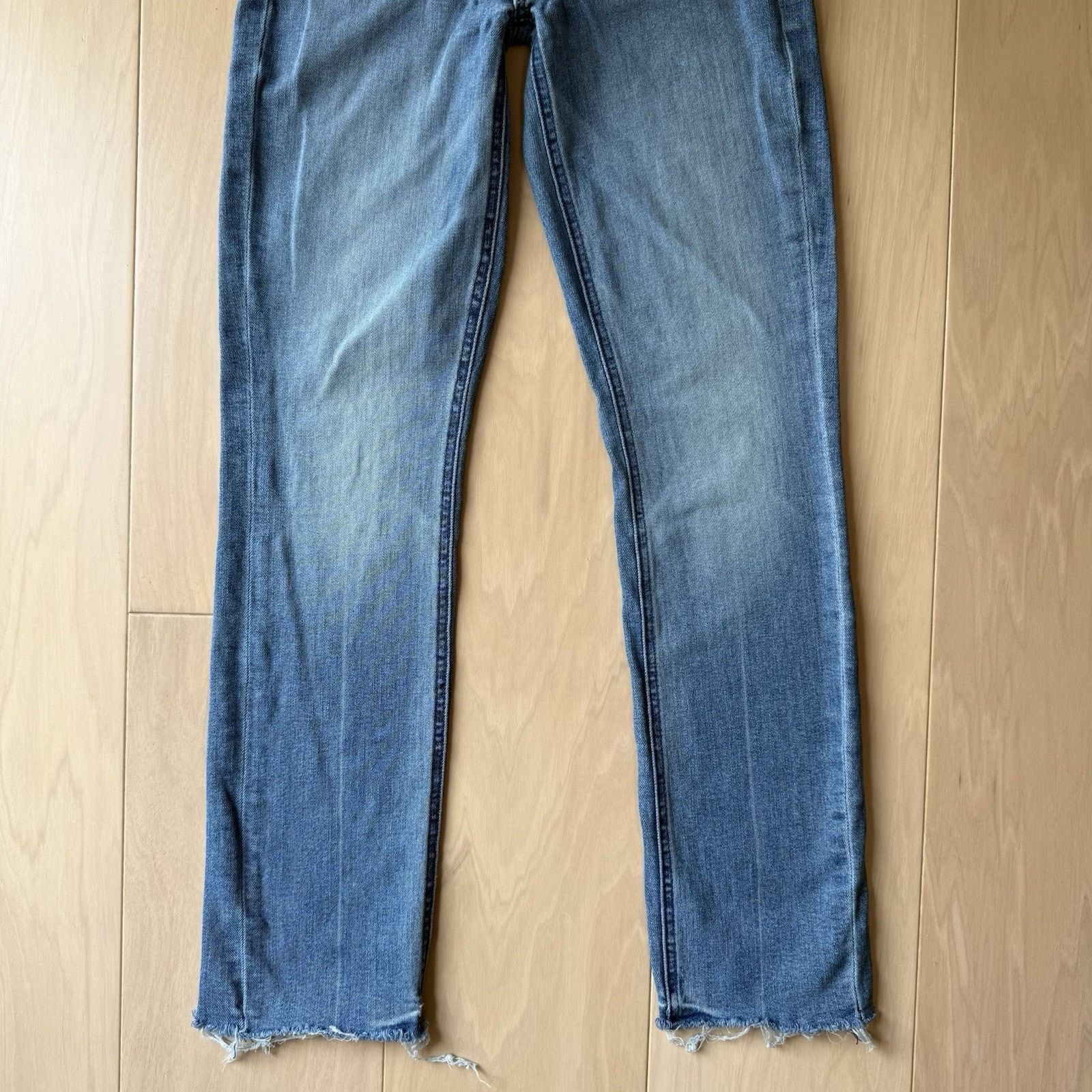 MOTHER Mother Mid Rise Dazzler Jeans W 24 Blue Ankle Fray Glam Size 24" / US 00 / IT 34 - 4 Thumbnail