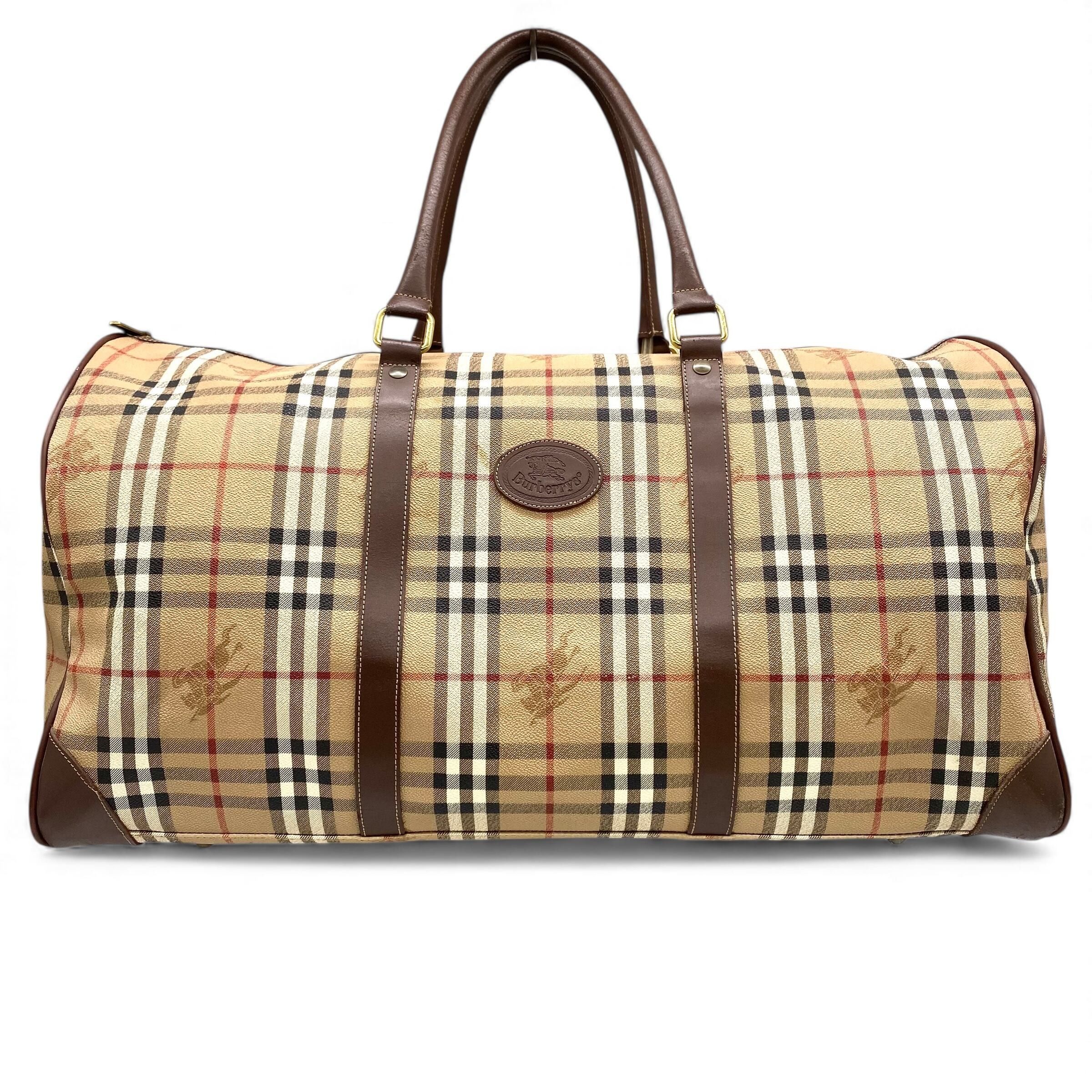Burberry × Vintage Vintage BURBERRYS Nova Check Boston Bag. | Grailed