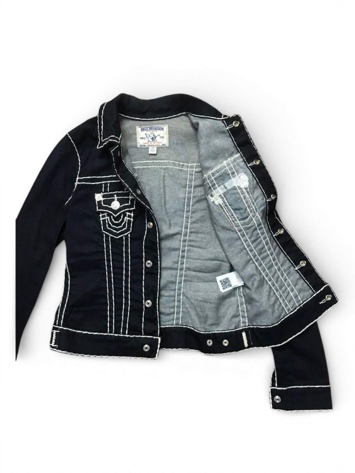 True Religion True Religion Blue Denim Jacket Heavy Stitching Y2K Archive Size US S / EU 44-46 / 1 - 3 Thumbnail