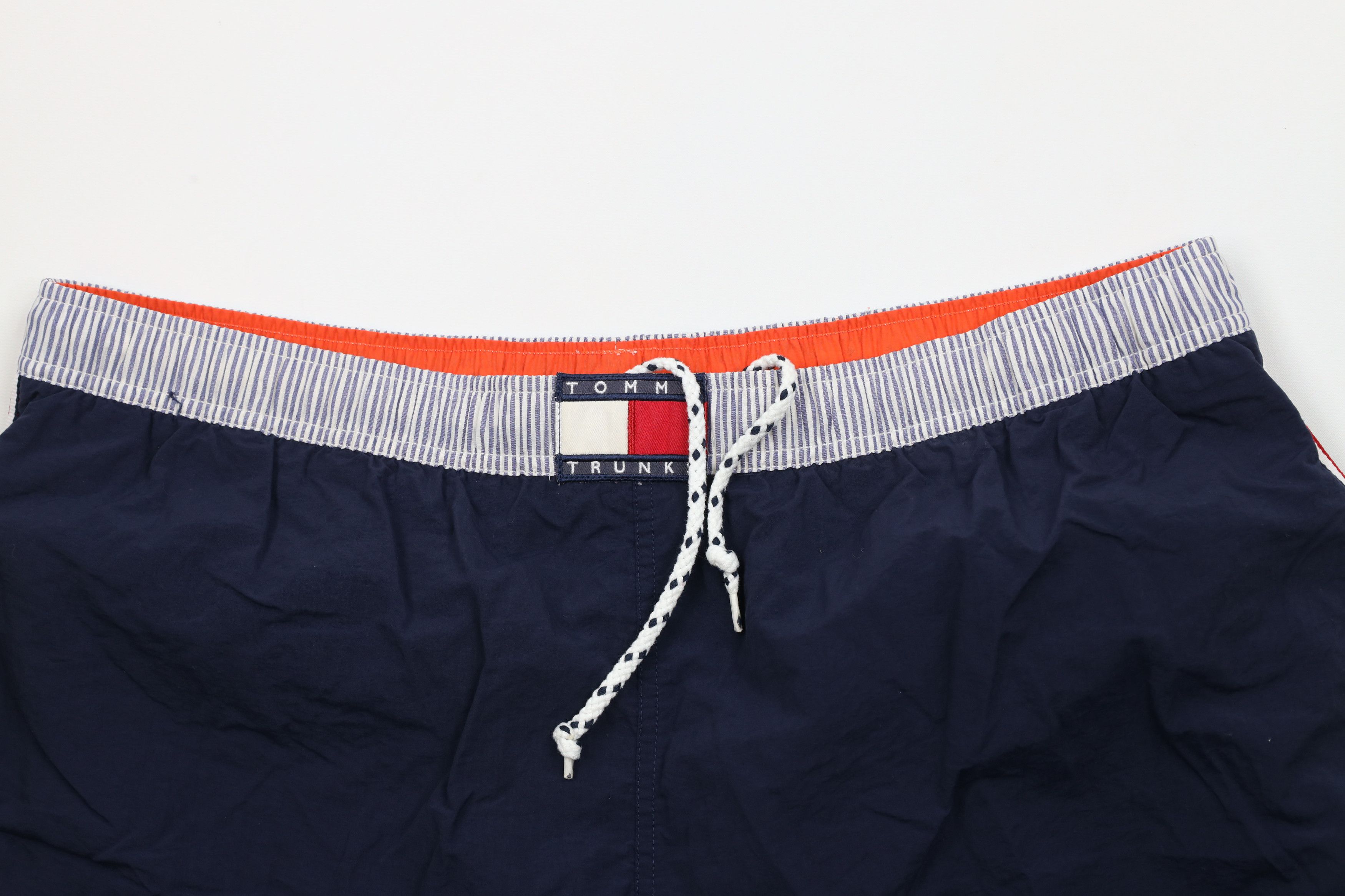 Tommy Hilfiger × Vintage Vintage 90s Tommy Hilfiger Lined Shorts Swim Trunks Blue Size US 36 / EU 52 - 2 Thumbnail