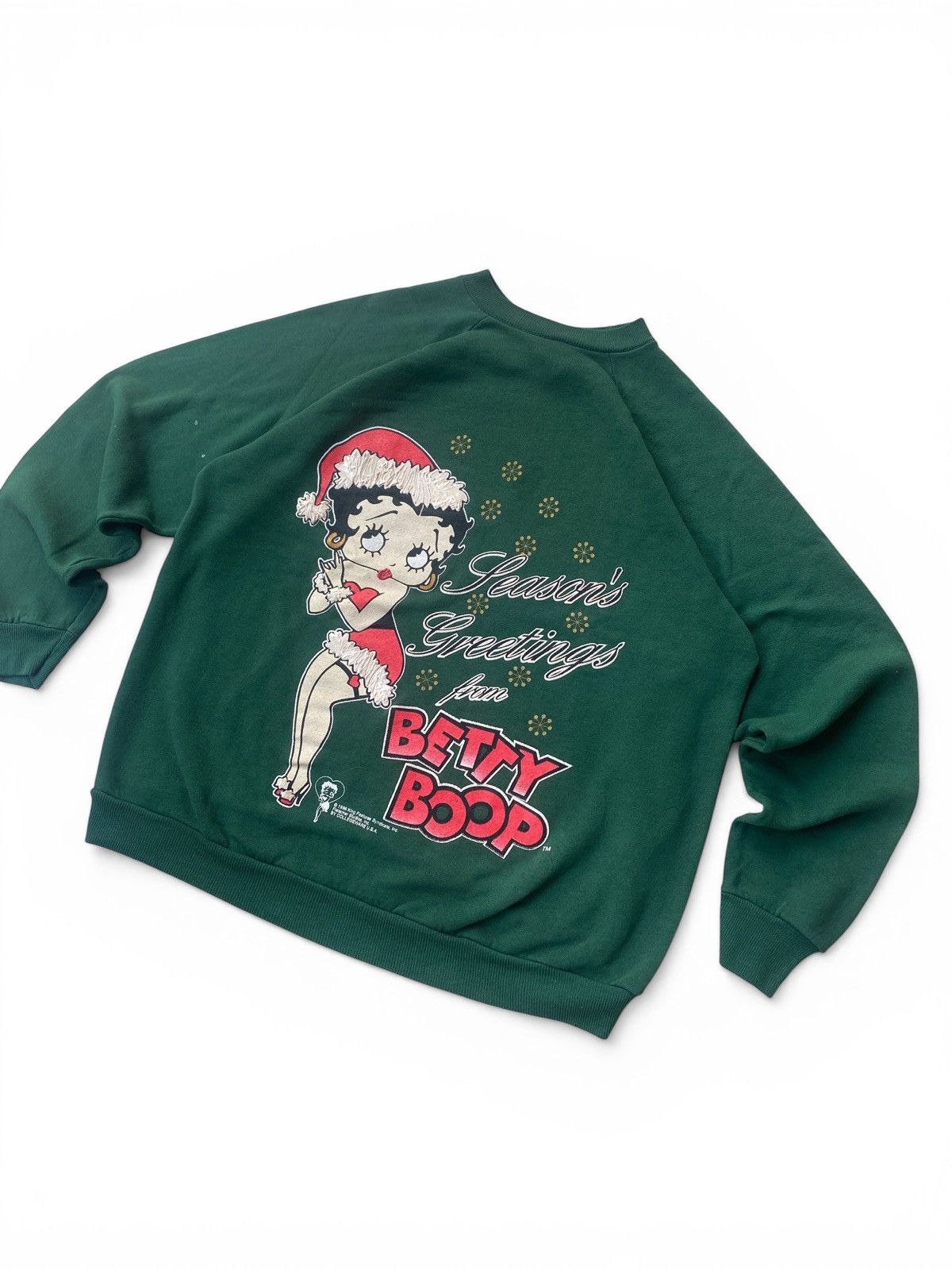 Vintage Vintage Betty Boop Christmas Crewneck Sweatshirt 90s Size US L / EU 52-54 / 3 - 4 Thumbnail