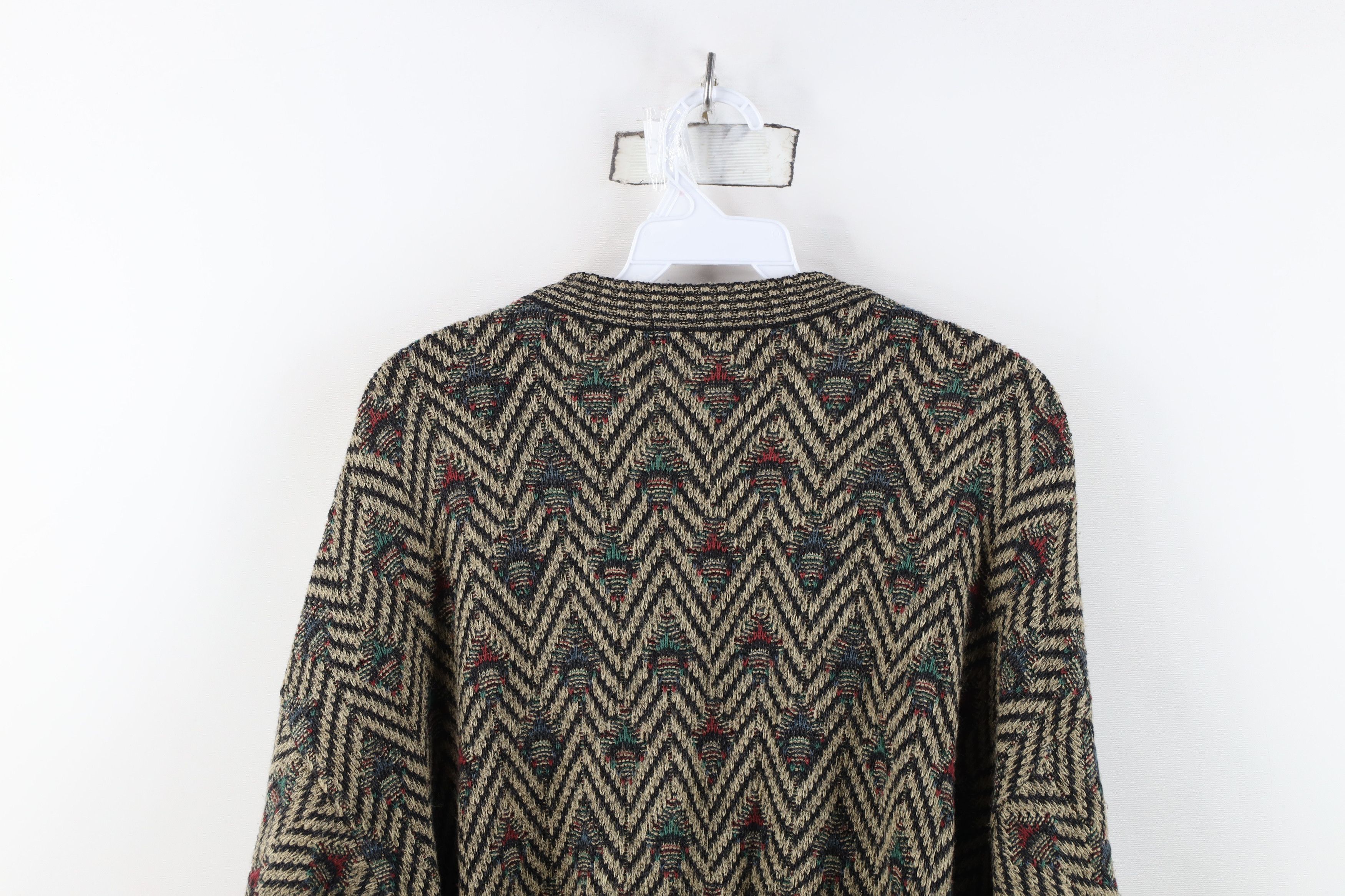 Vintage Vintage 90s Streetwear Herringbone Knit Crewneck Sweater USA Size US M / EU 48-50 / 2 - 11 Thumbnail