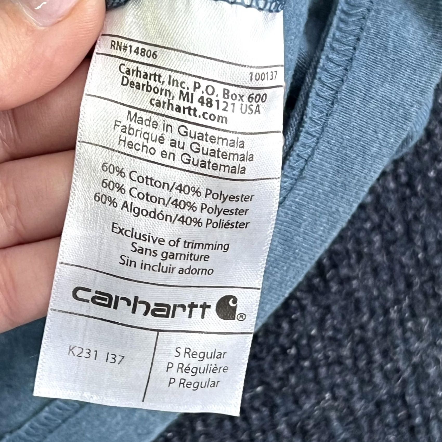 Carhartt Carhartt Shirt Mens Small Blue Original Fit Long Sleeve Workwear Tee T-Shirt Size US S / EU 44-46 / 1 - 4 Thumbnail