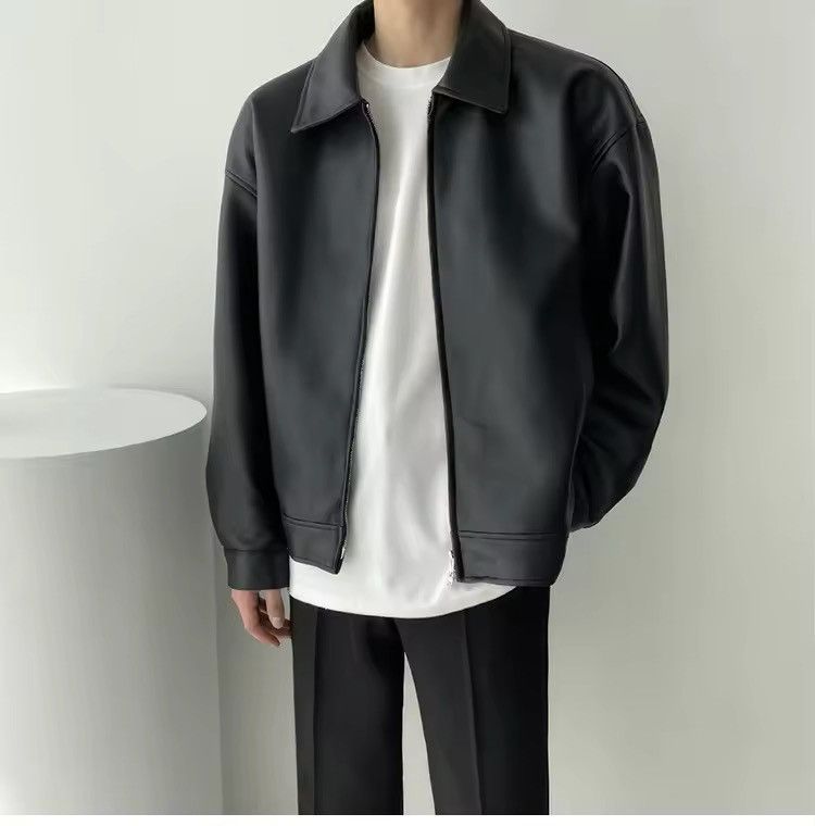Japanese Brand × Leather Artificial leather Hip Hop Gothic Rock Bomber Jacket Coat Size US L / EU 52-54 / 3 - 2 Thumbnail