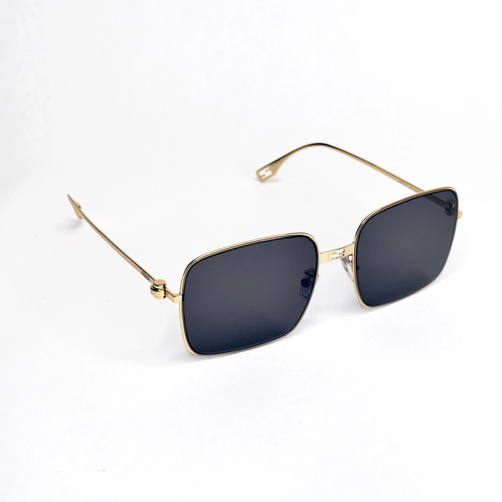 Fendi FENDI BAGUETTE 40123 Gold Fashion Sunglasses FE40123U 30A Size ONE SIZE - 6 Thumbnail