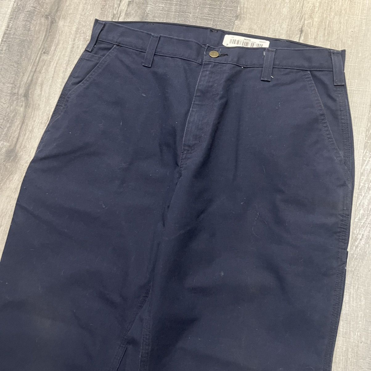 Carhartt Carhartt Navy Blue Canvas Carpenter Work Skater Pants Size US 36 / EU 52 - 3 Thumbnail