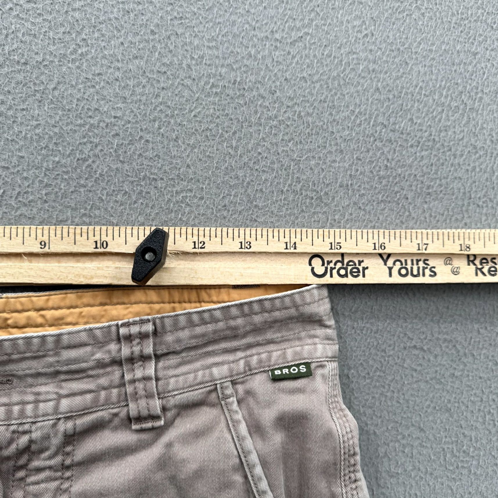 Vintage Howler Bros Clarksville Walk Shorts Mens 30 Brown Chino Stretch 7 Inseam Casual BROS Logo Pockets Size US 30 / EU 46 - 6 Thumbnail