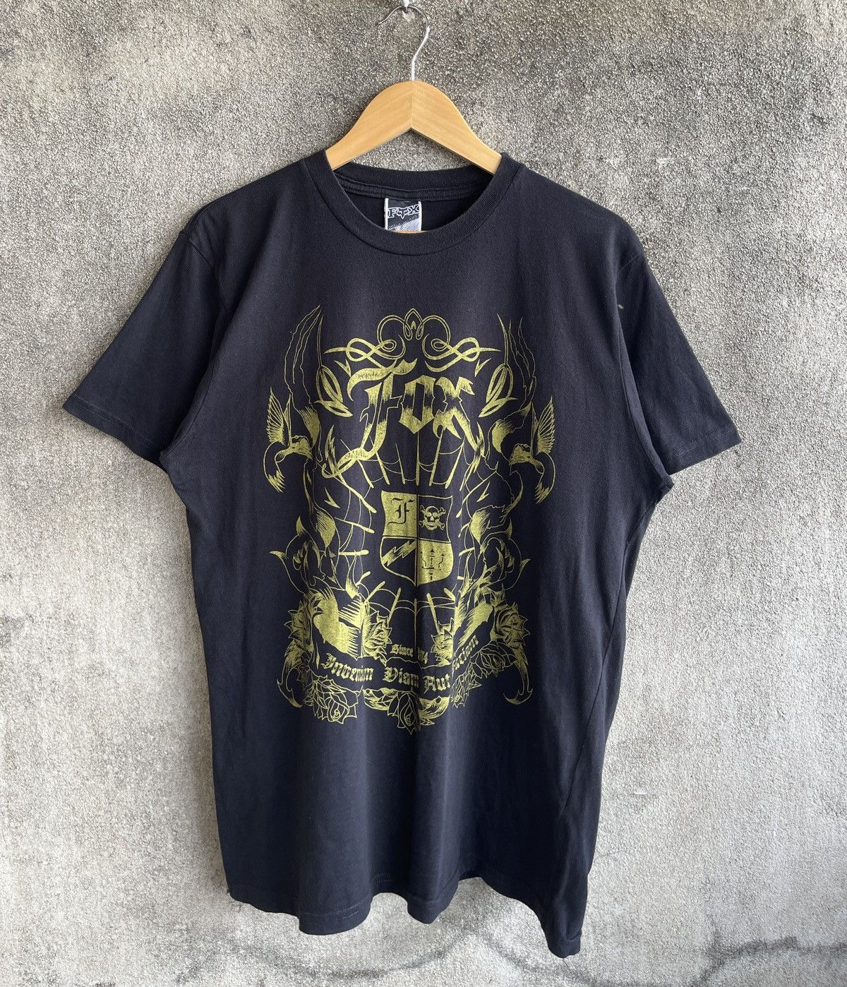 Fox Racing Vintage🔥FOX HEAD🔥Emblem Logo Black Tshirt Size US L / EU 52-54 / 3 - 1 Thumbnail