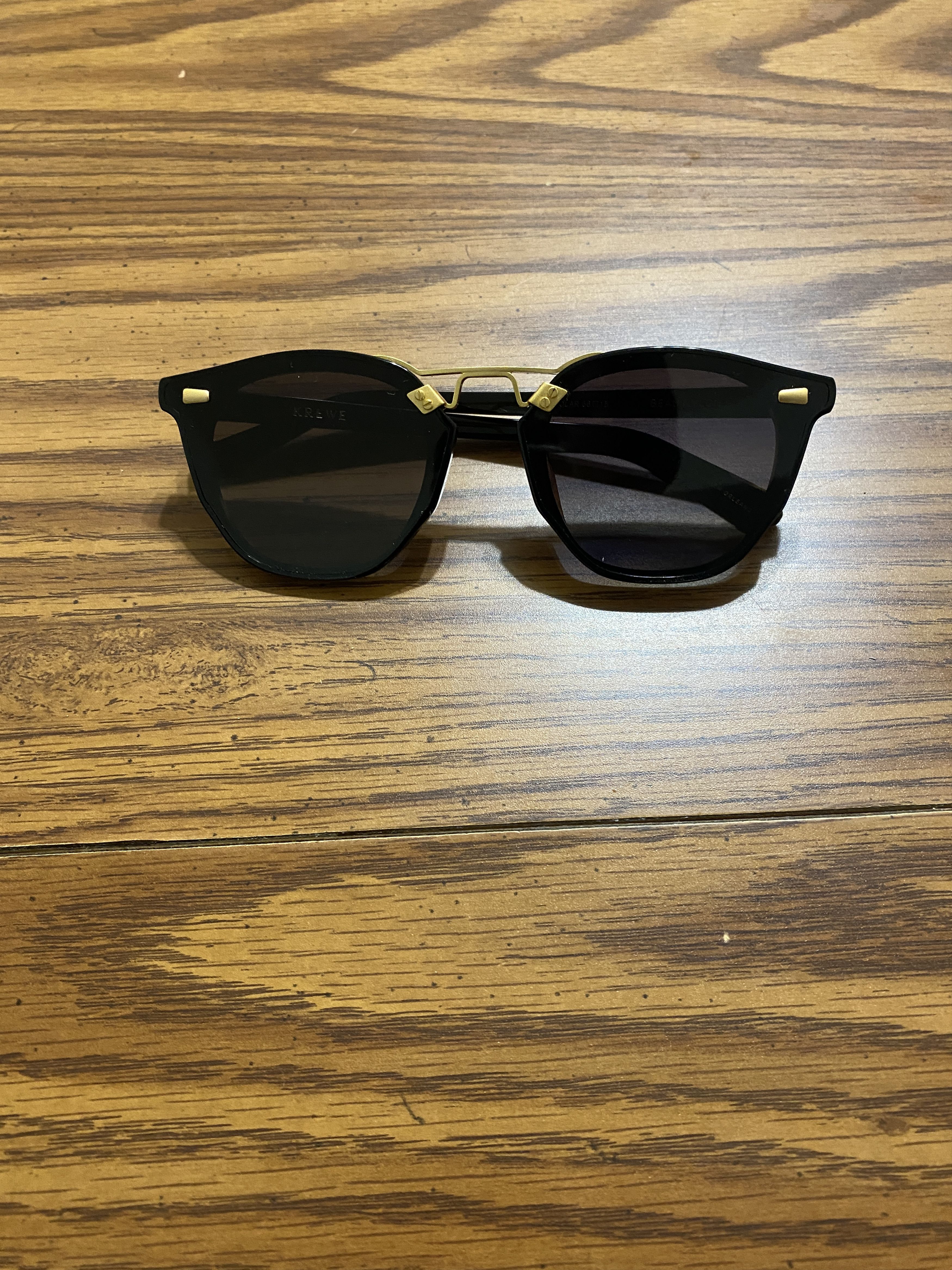 Beau Nylon Sunglasses Black + Shadow 24K Polarized