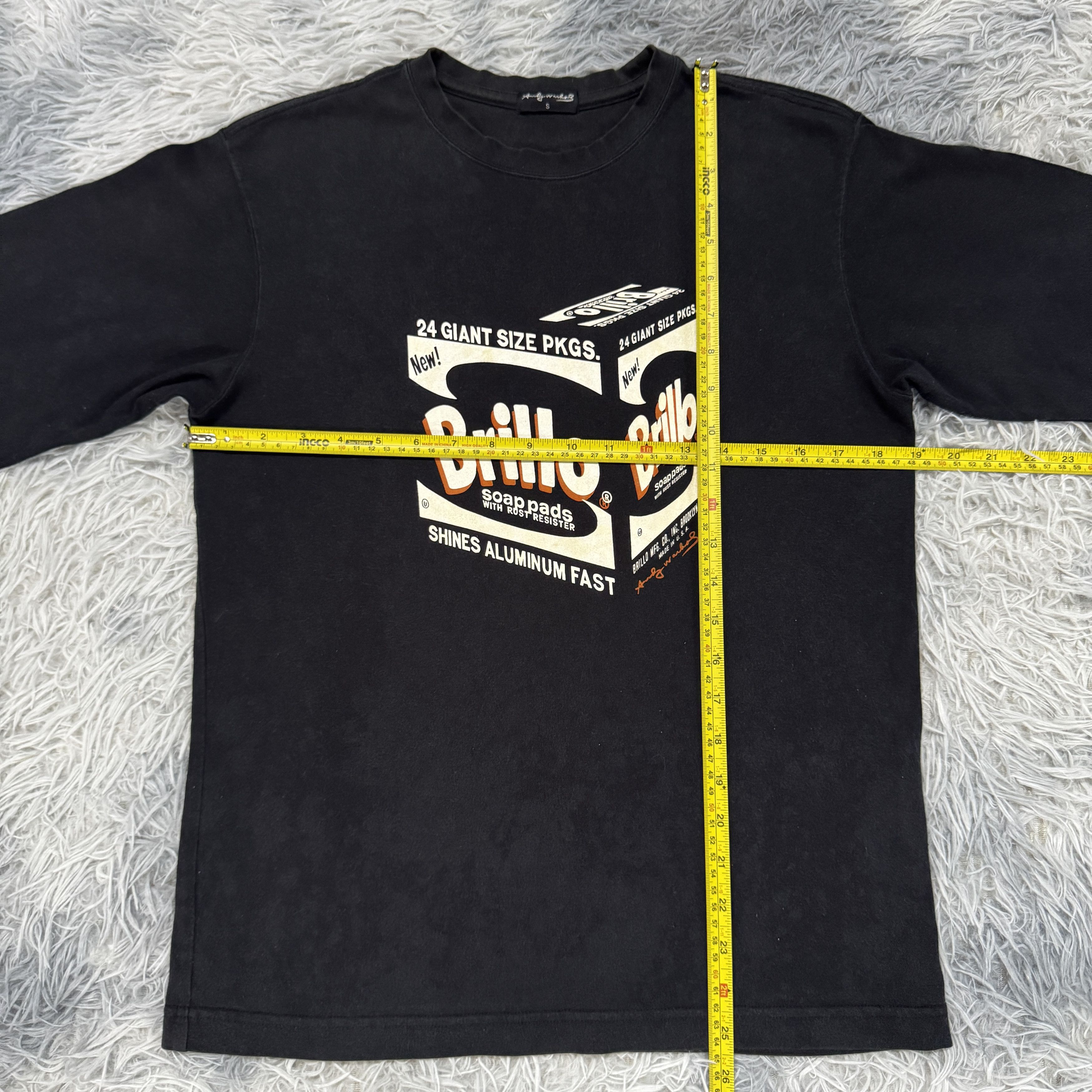 Andy Warhol Vintage 90s Andy Warhol Brillo Box long-sleeve Streetwear Size US S / EU 44-46 / 1 - 5 Thumbnail