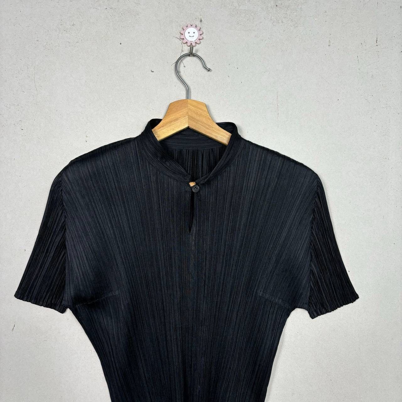 Pleats Please Issey Miyake PLEATS PLEASE ISSEY MIYAKE Black Plisse Mock Neck Top 3 Size US M / EU 48-50 / 2 - 4 Thumbnail