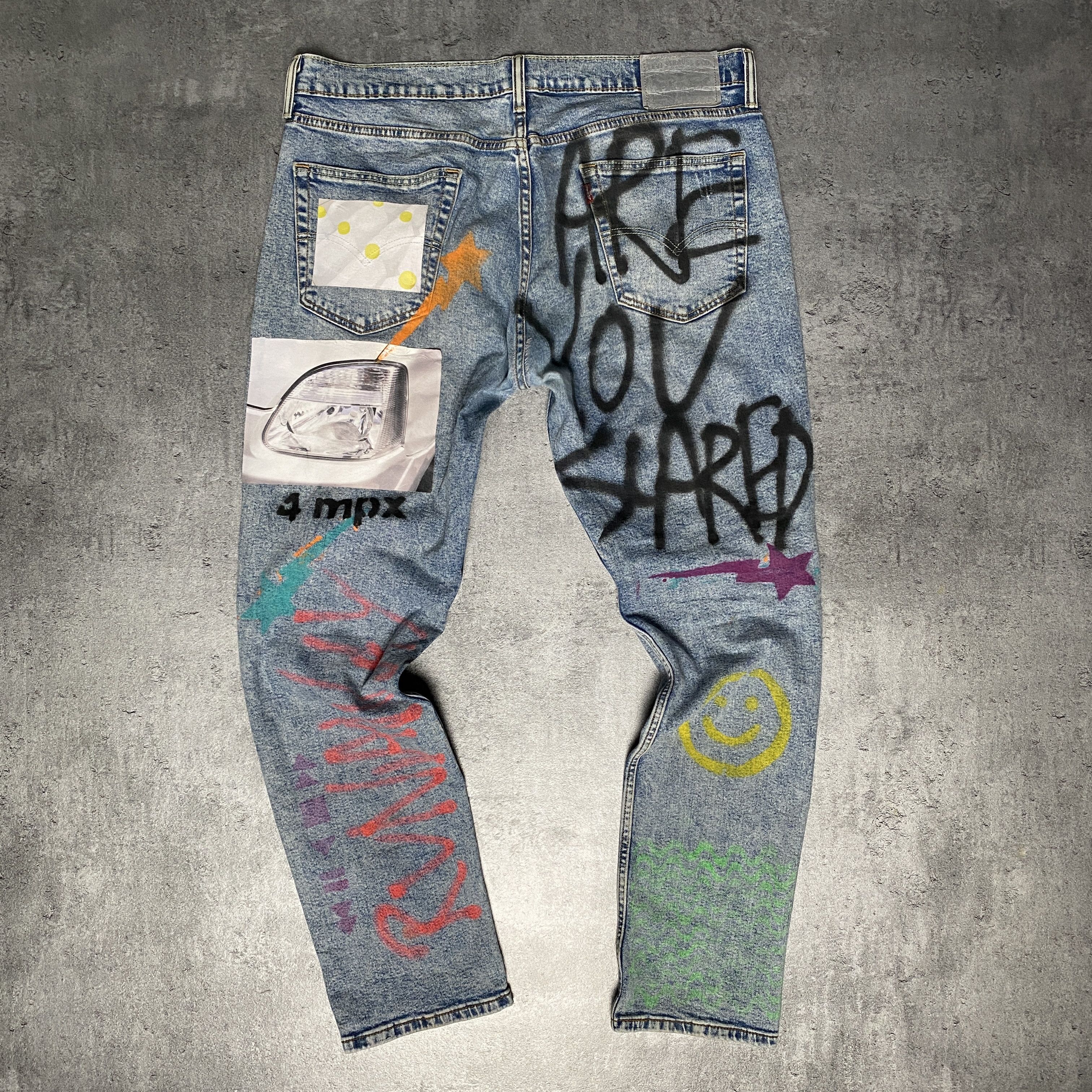 Levi's Levi’s Sick Mind custom jeans - 36/32 Size US 36 / EU 52 - 2 Thumbnail