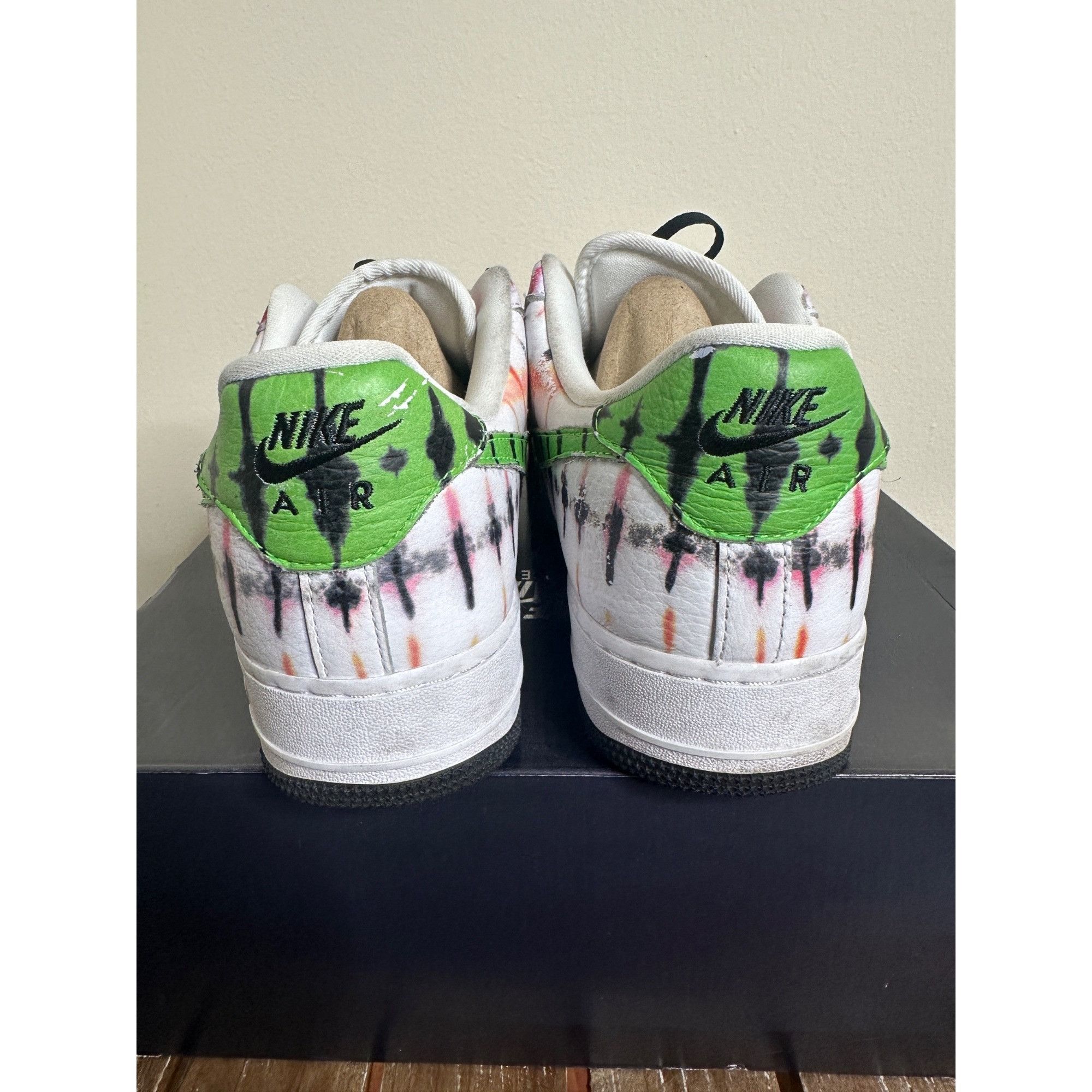 Nike Nike Air Force 1 Low Black Tie Dye Size US 10 / EU 43 - 4 Thumbnail