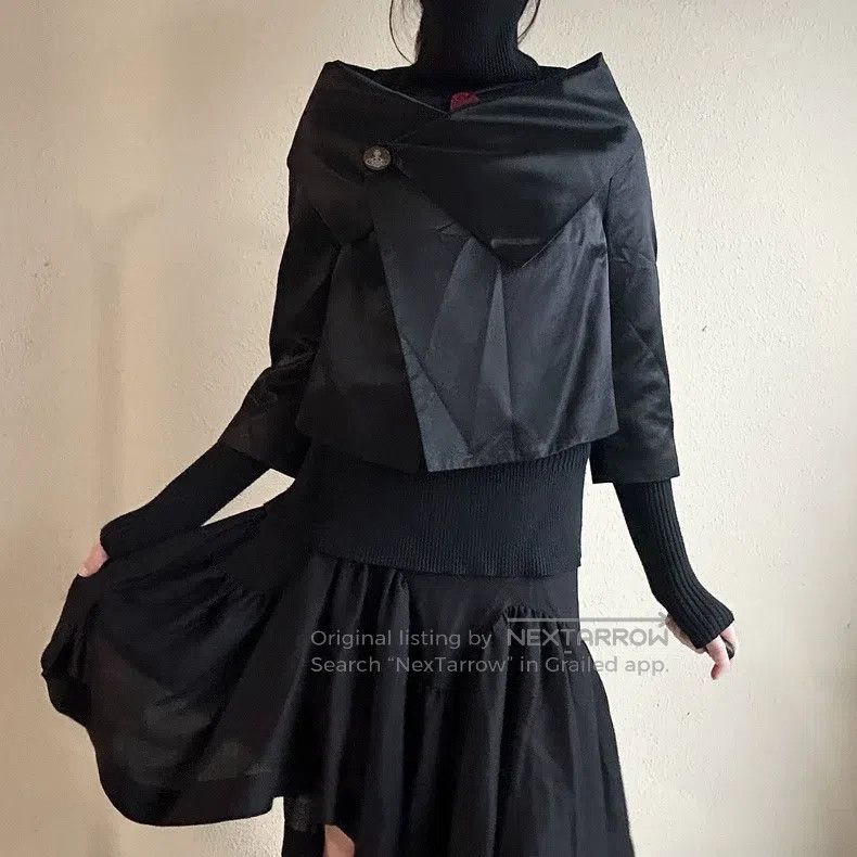 Vivienne Westwood vivienne westwood Vintage Saturn Buckle Cloak Jacket Size L / US 10 / IT 46 - 2 Thumbnail