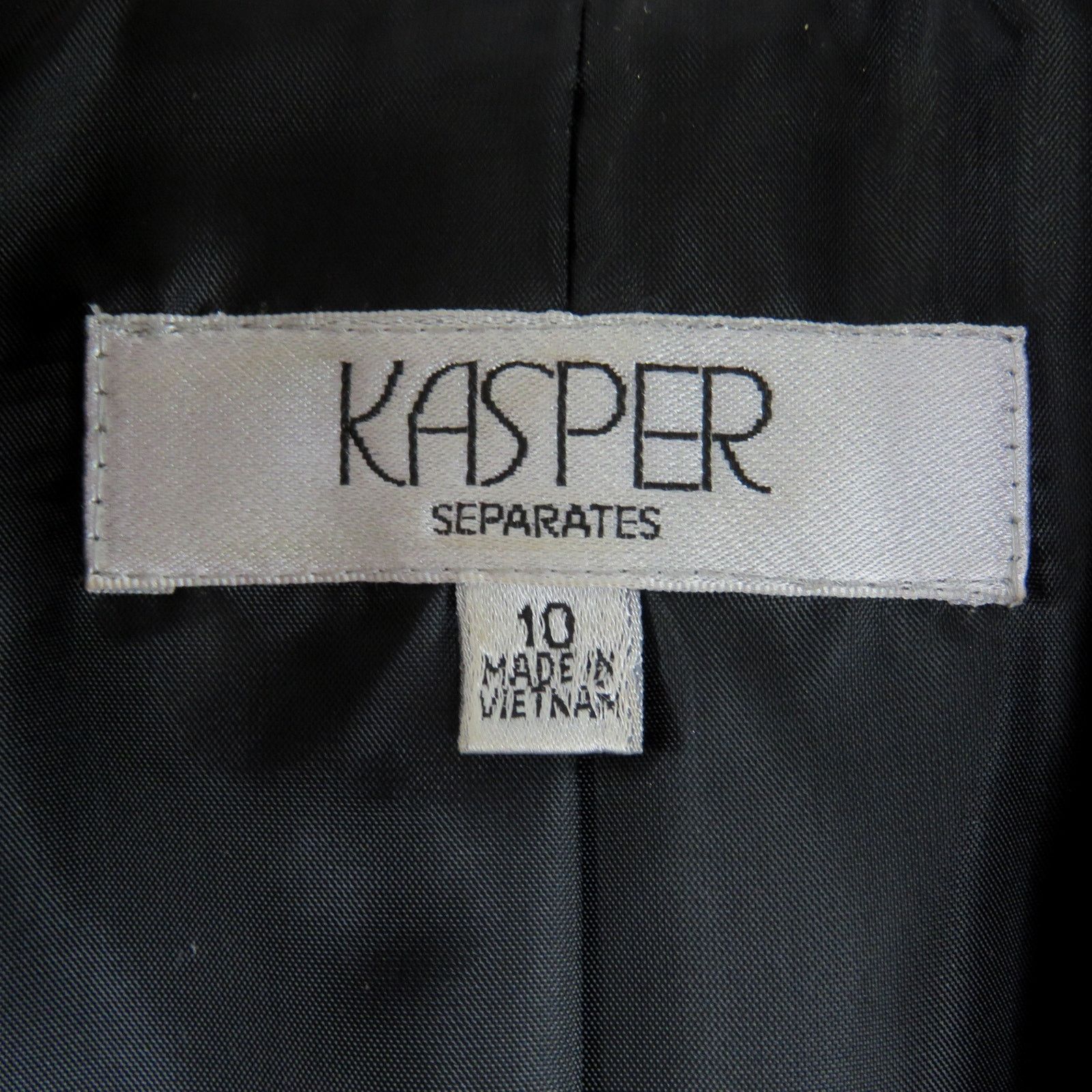 Vintage Vintage Kasper Red Blazer Notch Collar Black Buttons Size 10 Size L / US 10 / IT 46 - 4 Thumbnail