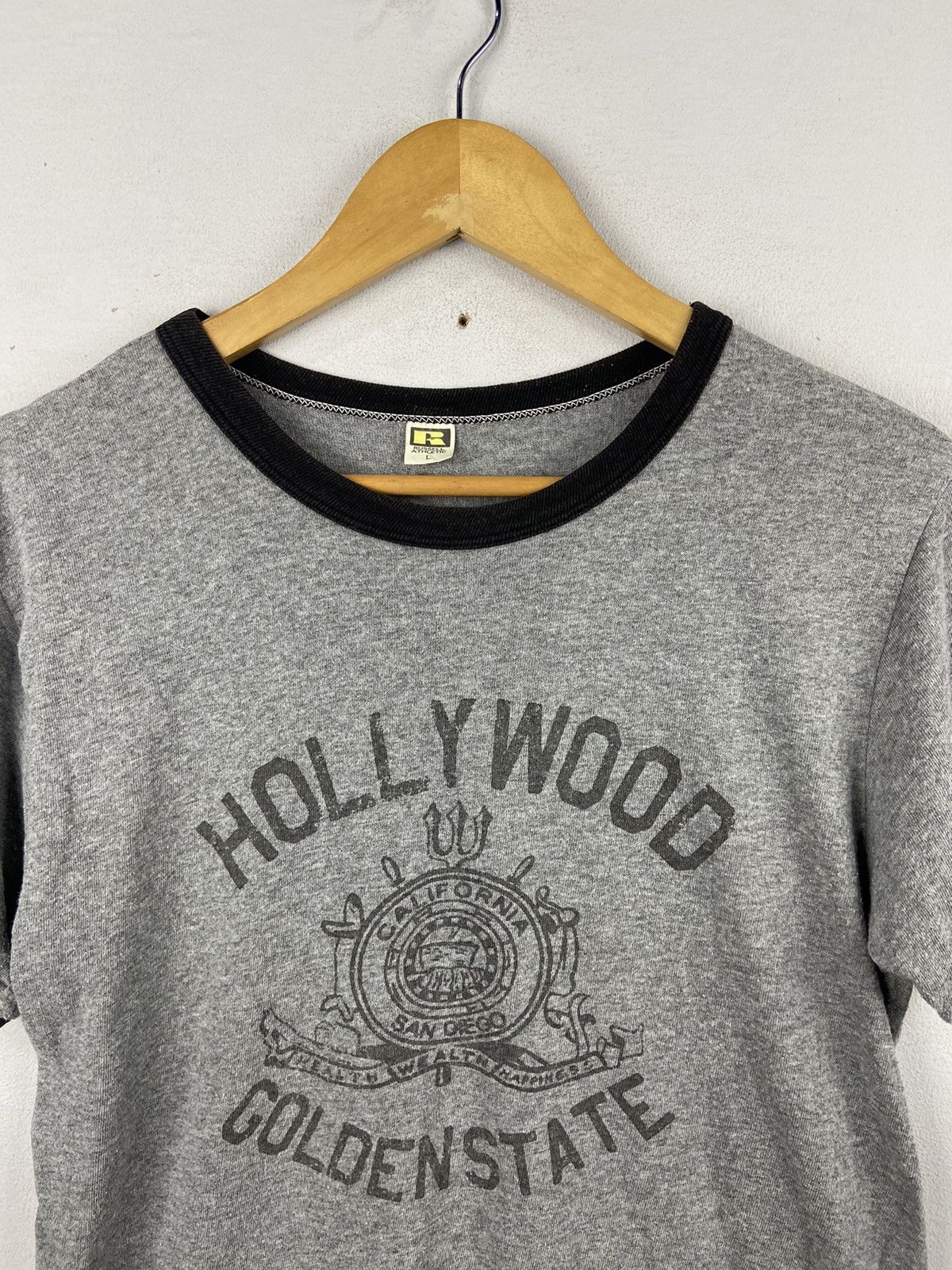 Other × Russell Athletic × Vintage ❤️SEND OFFER ❤️ 60s REPRO RUSSELL HOLLYWOOD GOLDEN STATE Size US L / EU 52-54 / 3 - 4 Thumbnail