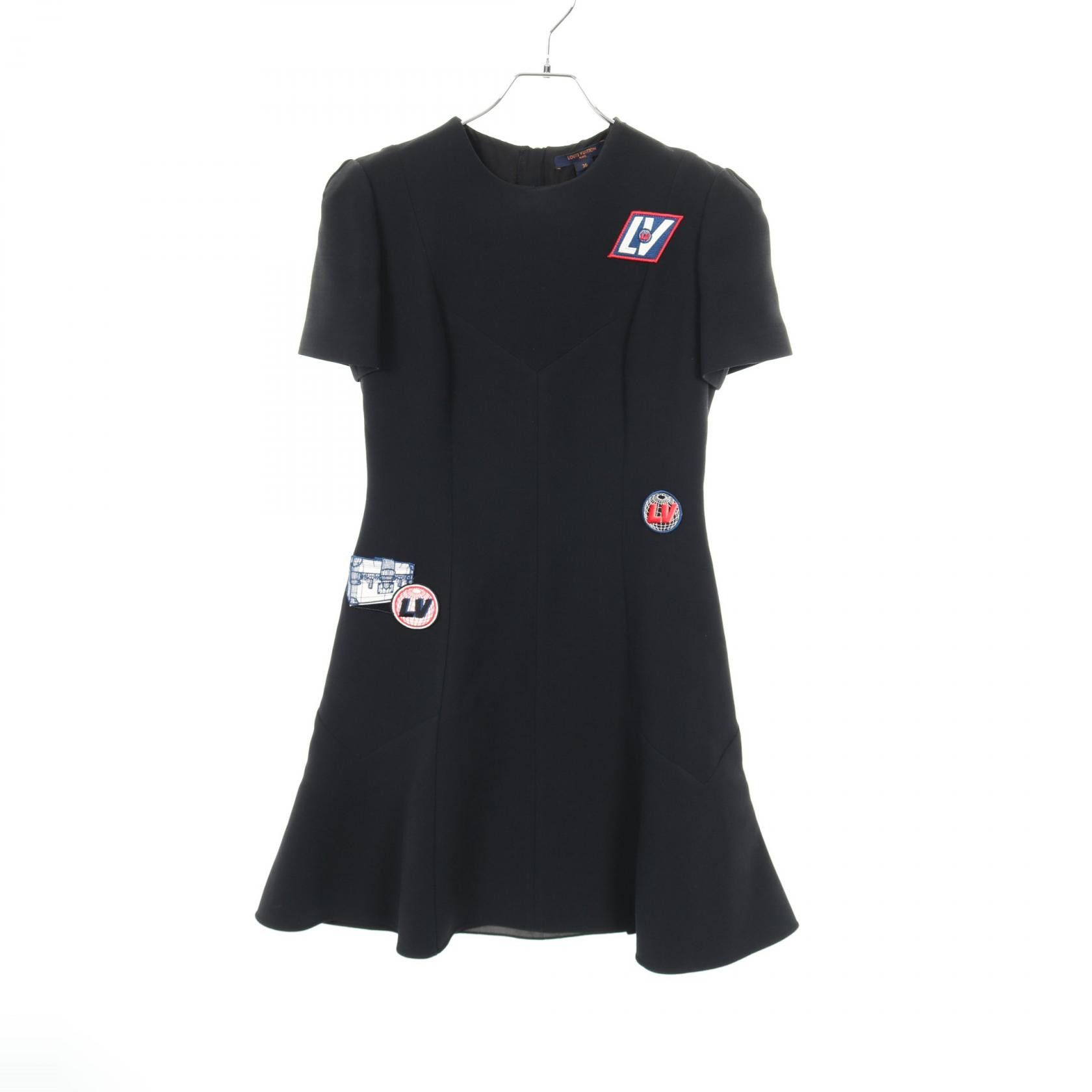 Louis Vuitton Louis Vuitton Louis Vuitton Wool Silk Dress Textile Dresses DUTY FREE for USA Size ONE SIZE - 1 Thumbnail