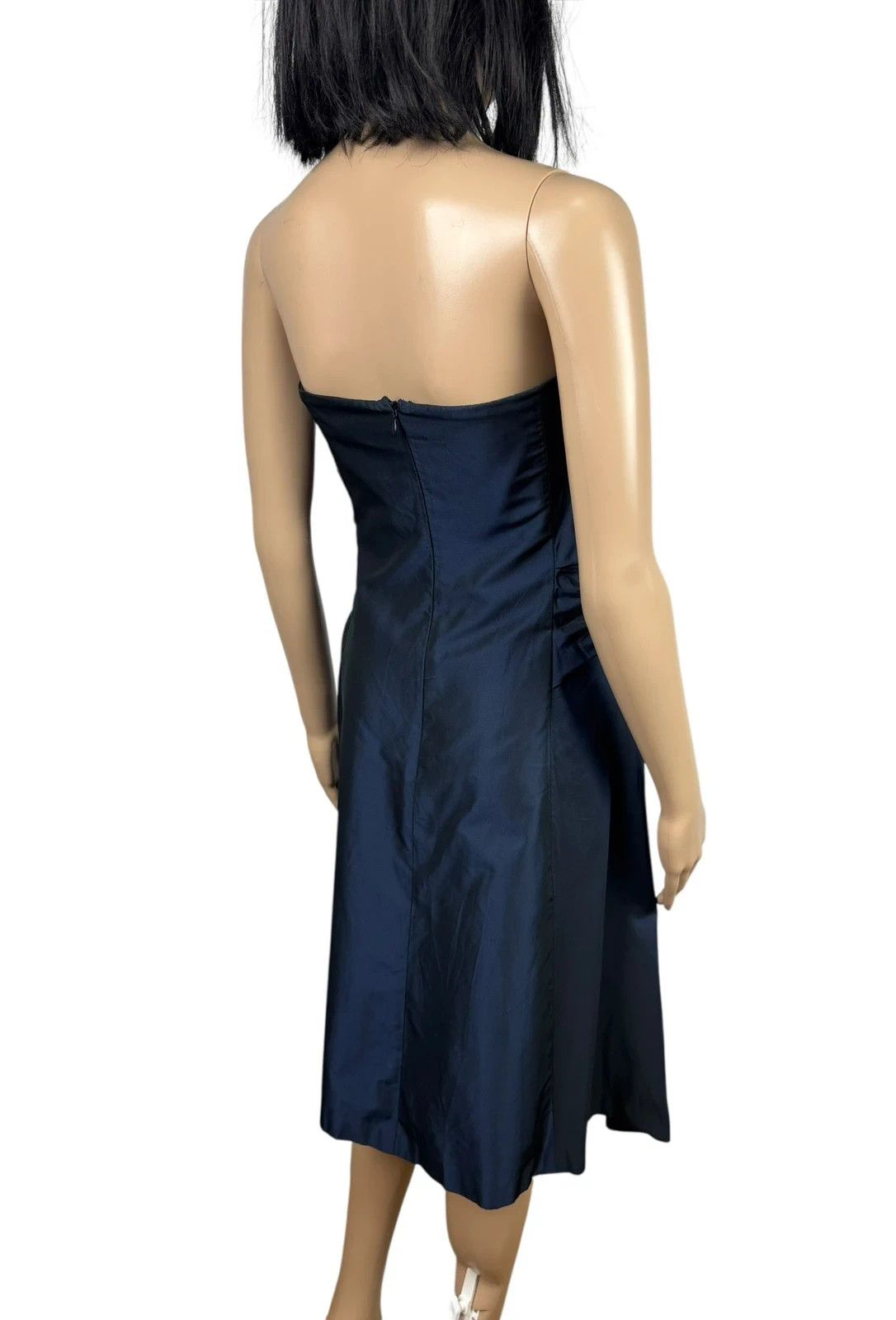 Max Mara Max Mara Pianoforte Silk Dress Strapless Draped Size L / US 10 / IT 46 - 9 Thumbnail