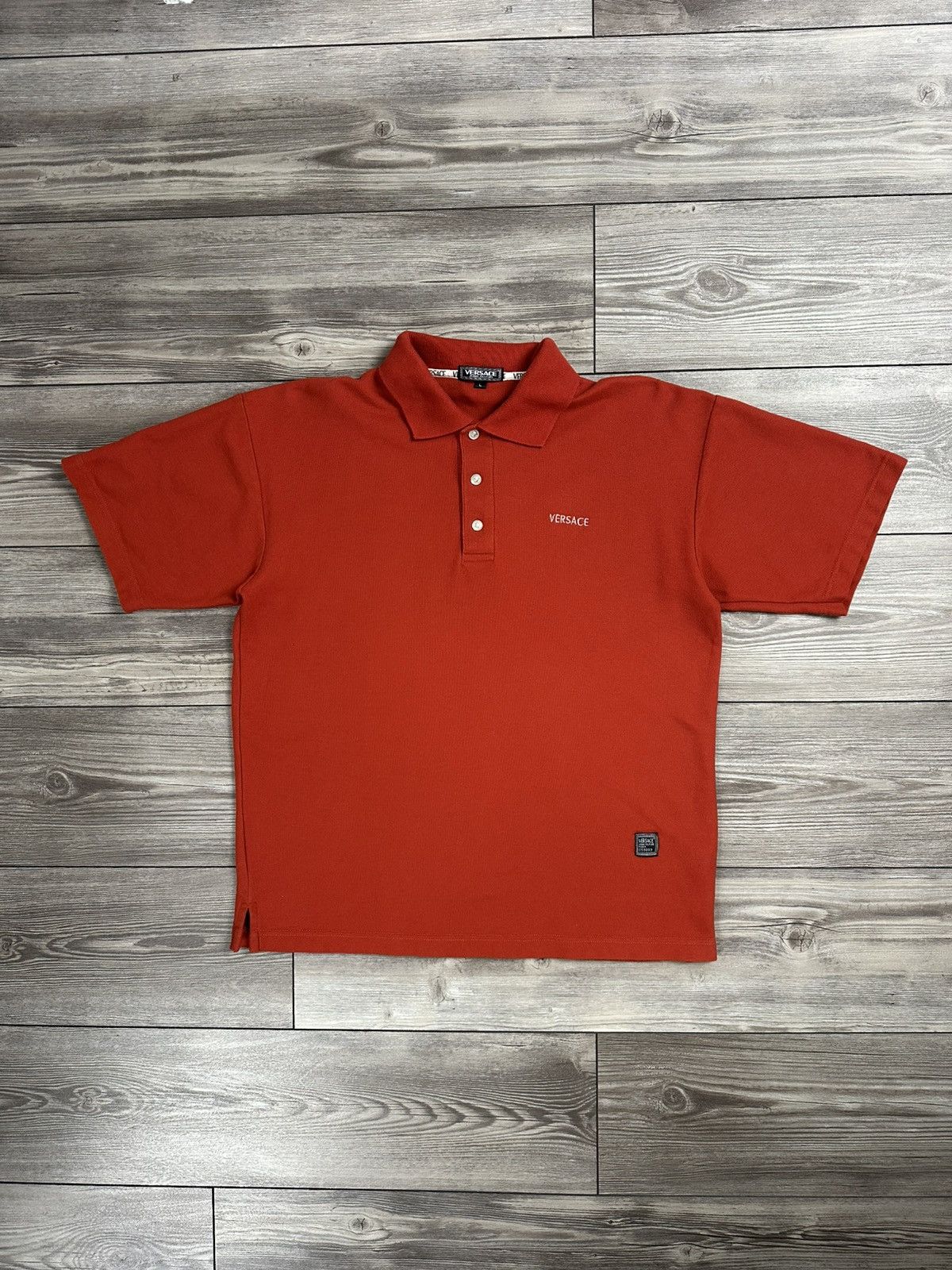 Versace Vintage Versace Jeans Couture Polo Shirt Size US L / EU 52-54 / 3 - 1 Thumbnail