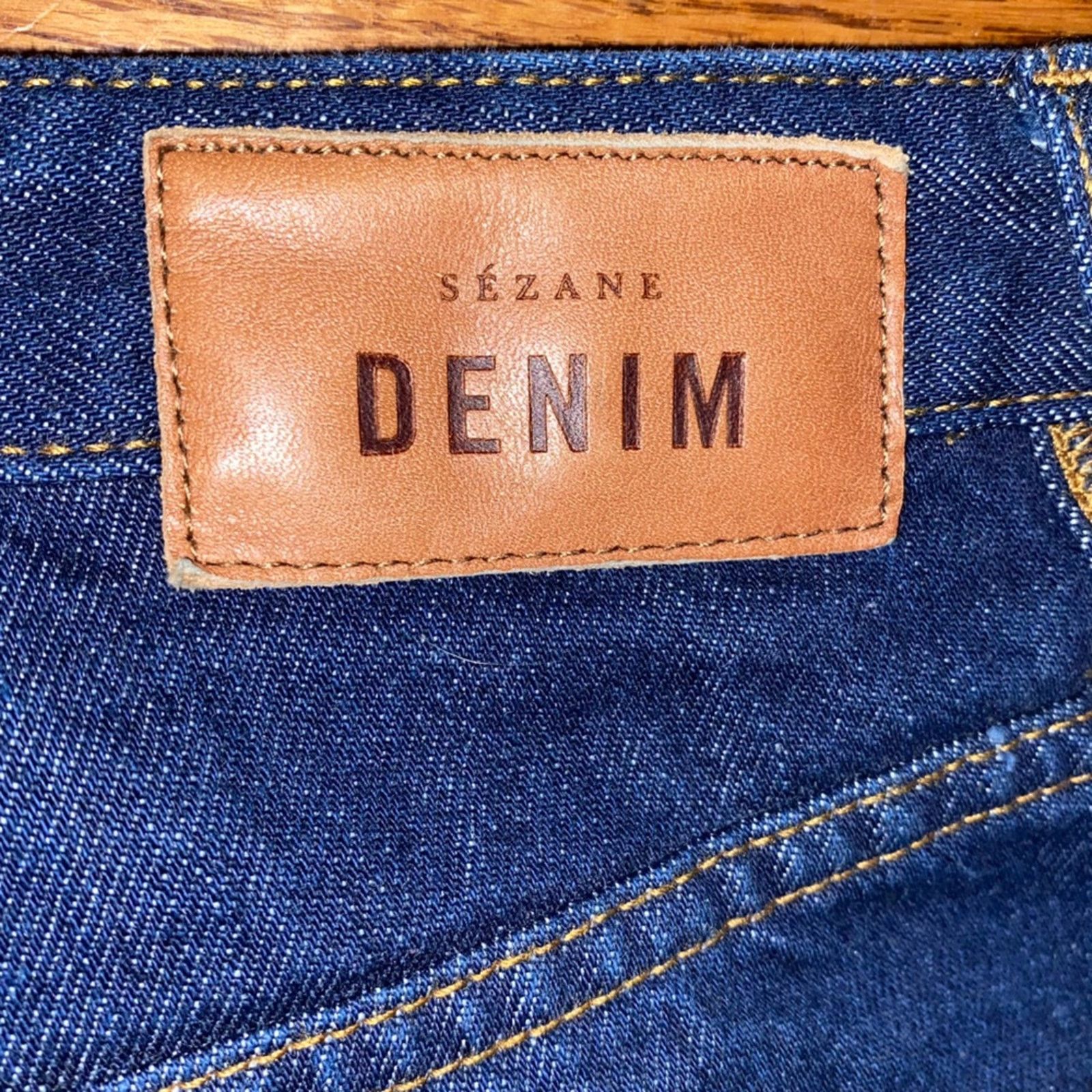 Sezane Sezane $228 Denim Slim Straight Jeans High Rise Women's 27 Size 27" / US 4 / IT 40 - 6 Thumbnail
