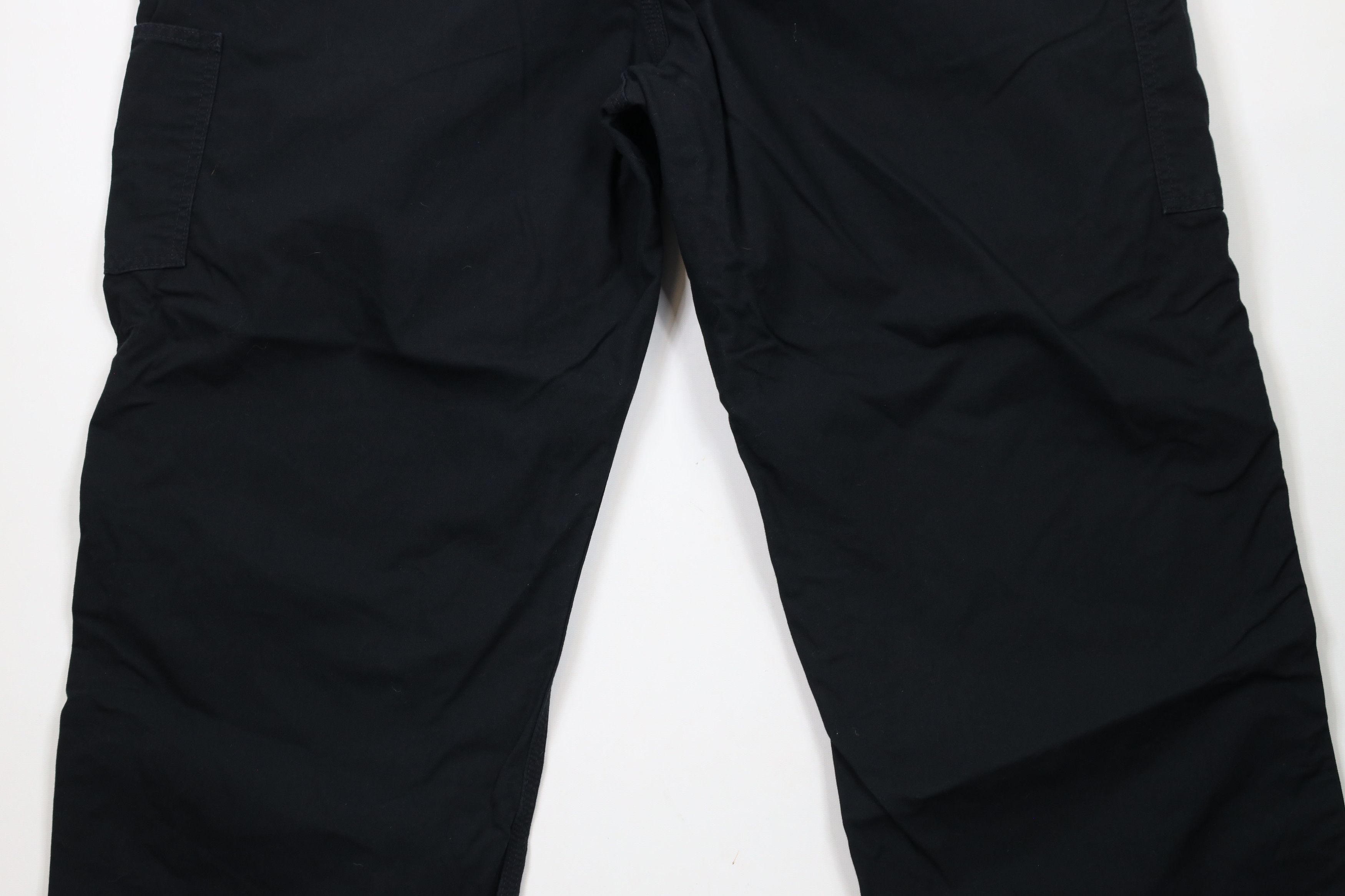 Carhartt × Vintage Vintage Y2K Carhartt Canvas Wide Leg Dungaree Pants Black Size US 44 / EU 60 - 10 Thumbnail