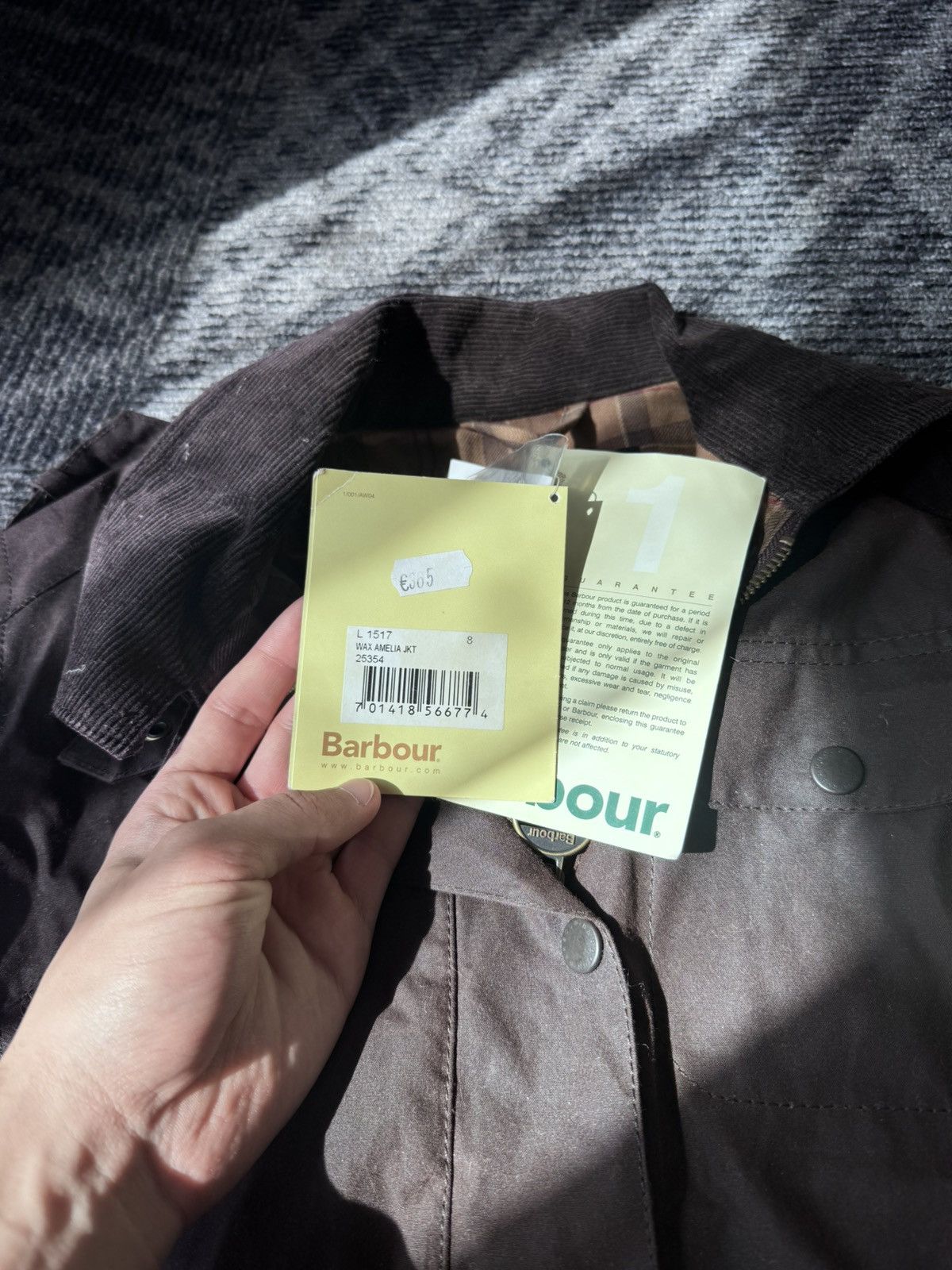 Barbour Barbour waxed jacket AMELIA brown NEW Size S / US 4 / IT 40 - 6 Thumbnail
