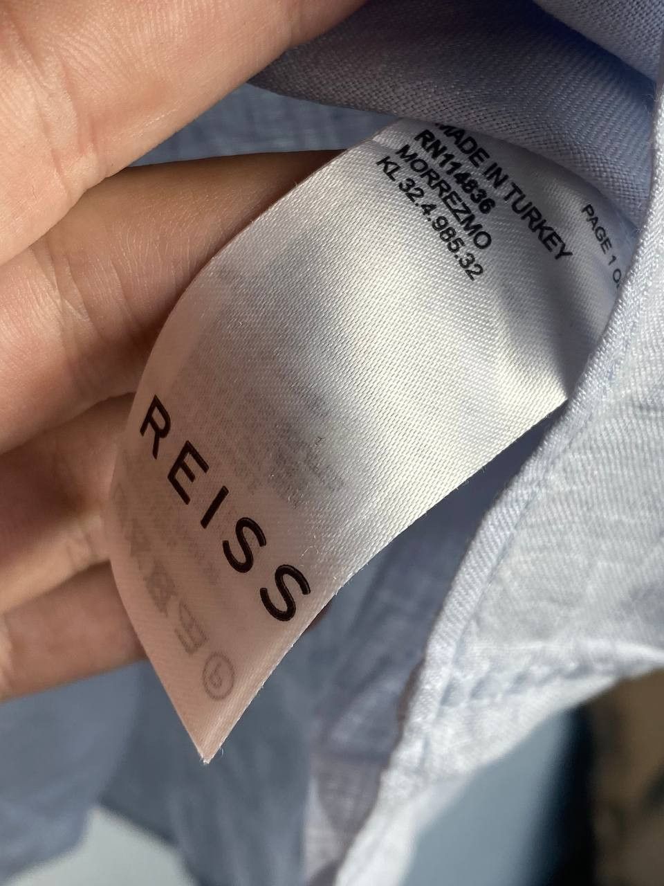 Reiss Reiss Linen 100% Luxury Button Up Shirt Rare Retro Hype Y2K Size US L / EU 52-54 / 3 - 7 Thumbnail