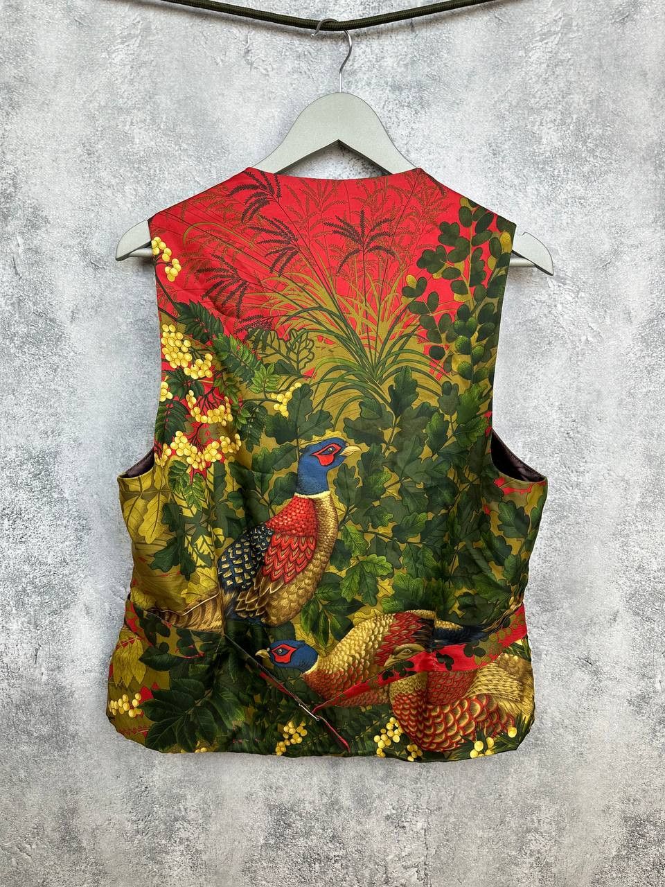 Bullock & Jones Bullock & Jones Suede Leather Waistcoat Vest Silk Pheasant Size 42R - 3 Thumbnail