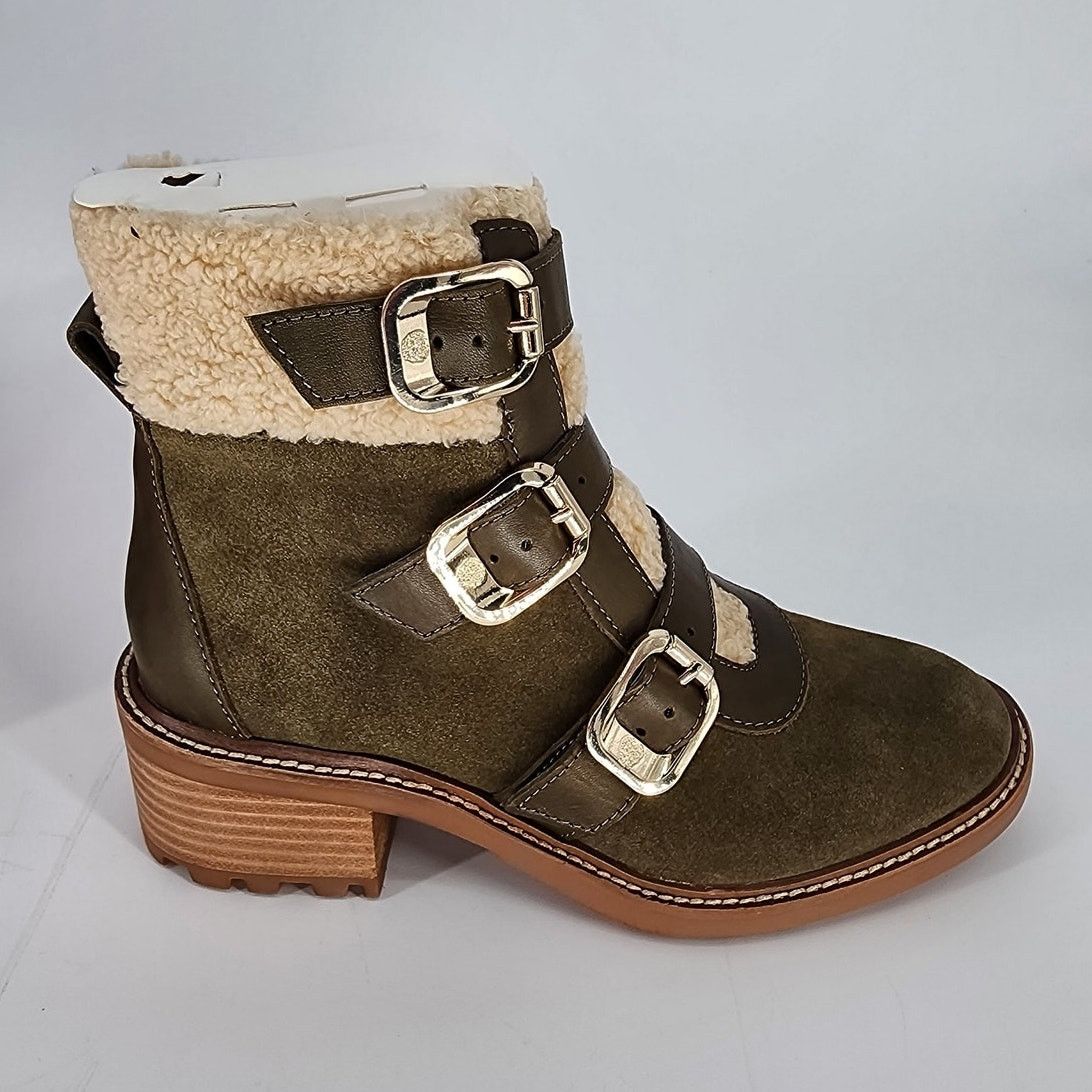 Vince Camuto Vince Camuto Klerica Shearling Boots in Olive Green Size 7M Size US 7 / IT 37 - 6 Thumbnail