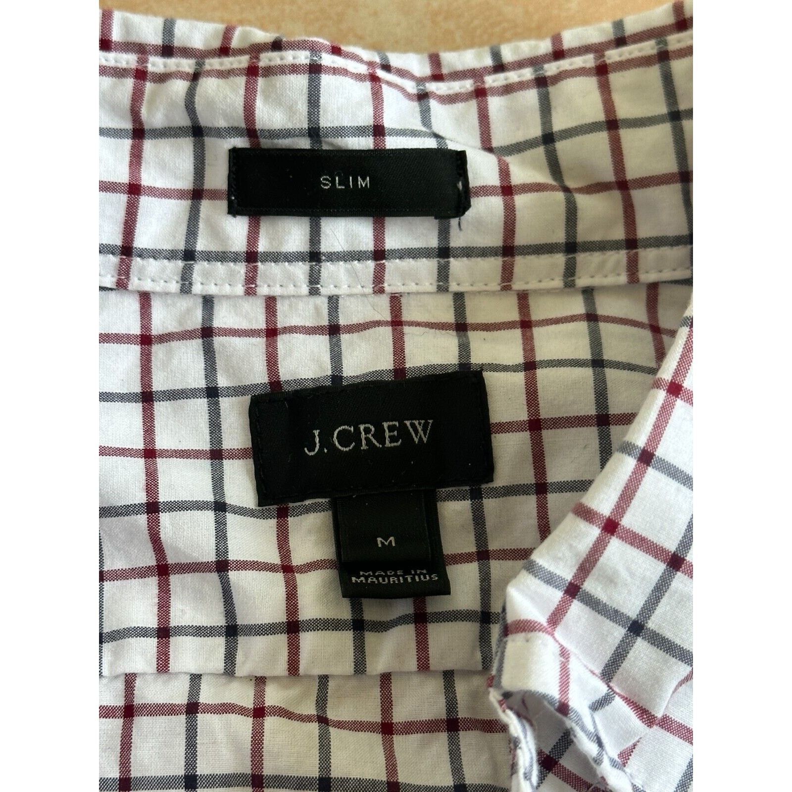 J.Crew New ! J. Crew Slim Cotton Plaid button shirt Men size M Size US M / EU 48-50 / 2 - 2 Thumbnail