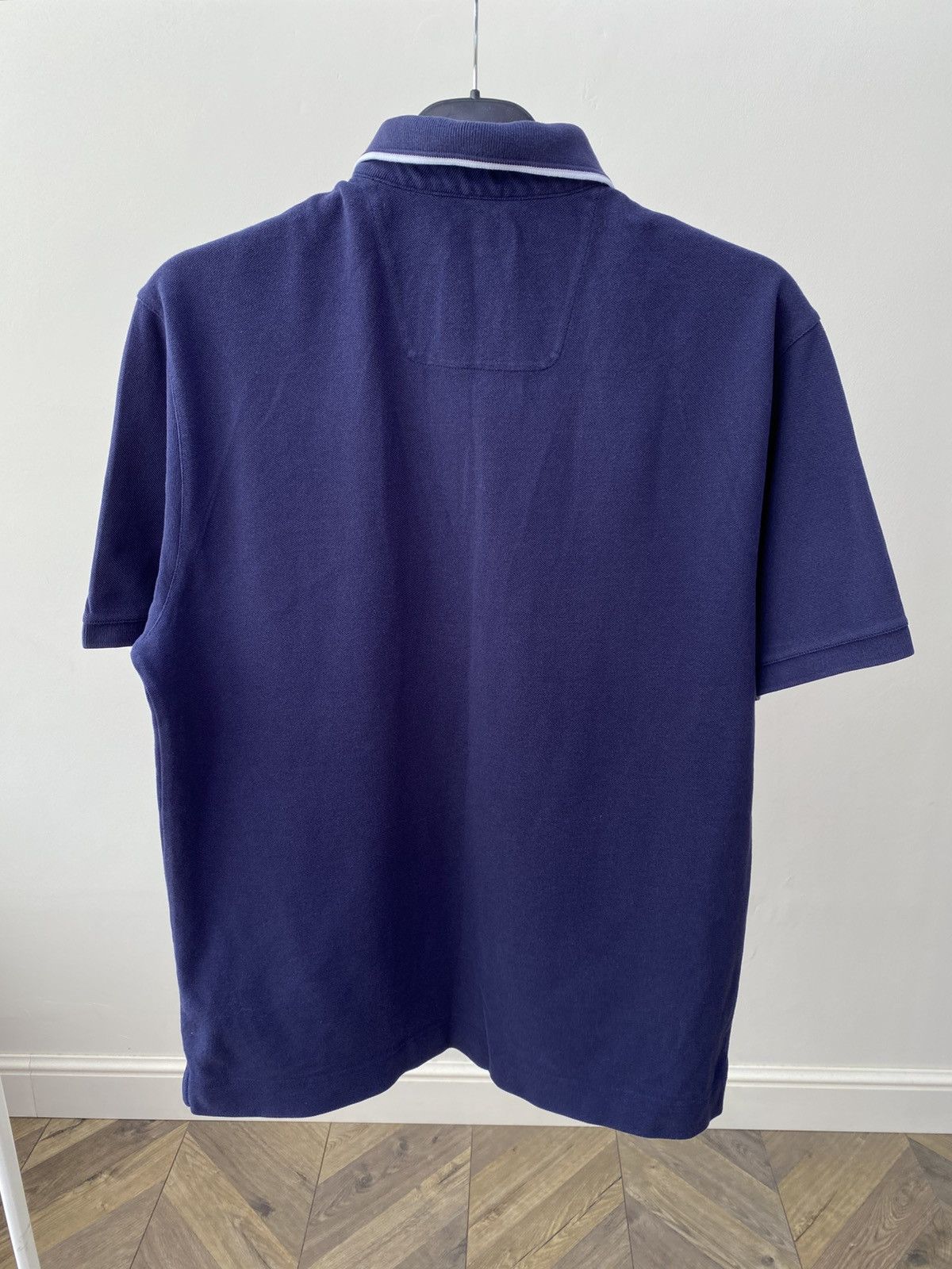 Z Zegna Vintage Z Zegna Navy Embroidered Logo Polo Shirt Size US L / EU 52-54 / 3 - 9 Thumbnail
