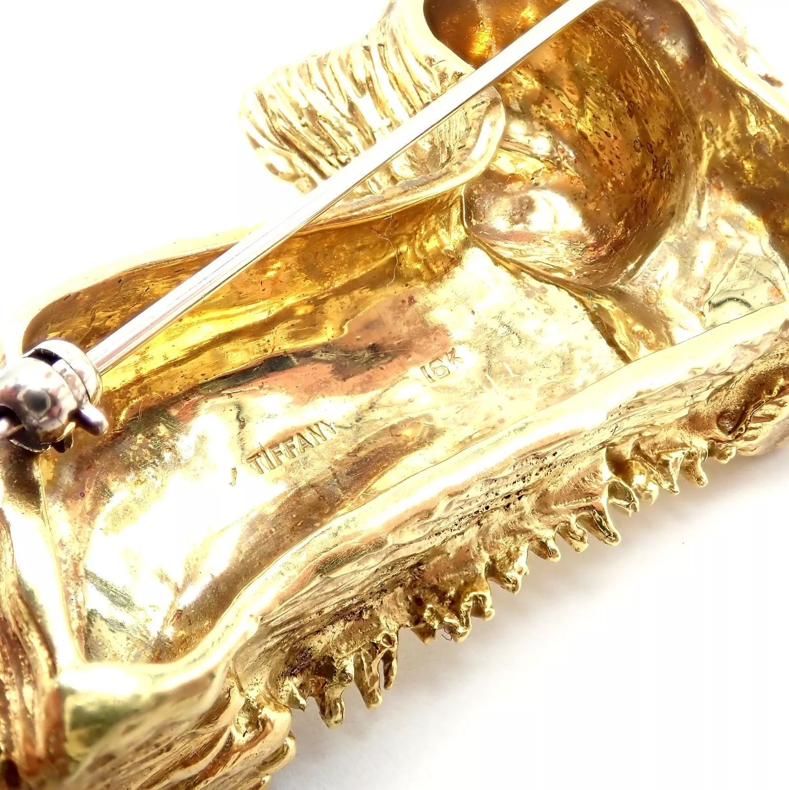 Tiffany & Co. Tiffany & Co 18k Yellow Gold Enamel Dog Terrier Brooch Pin Size ONE SIZE - 5 Thumbnail