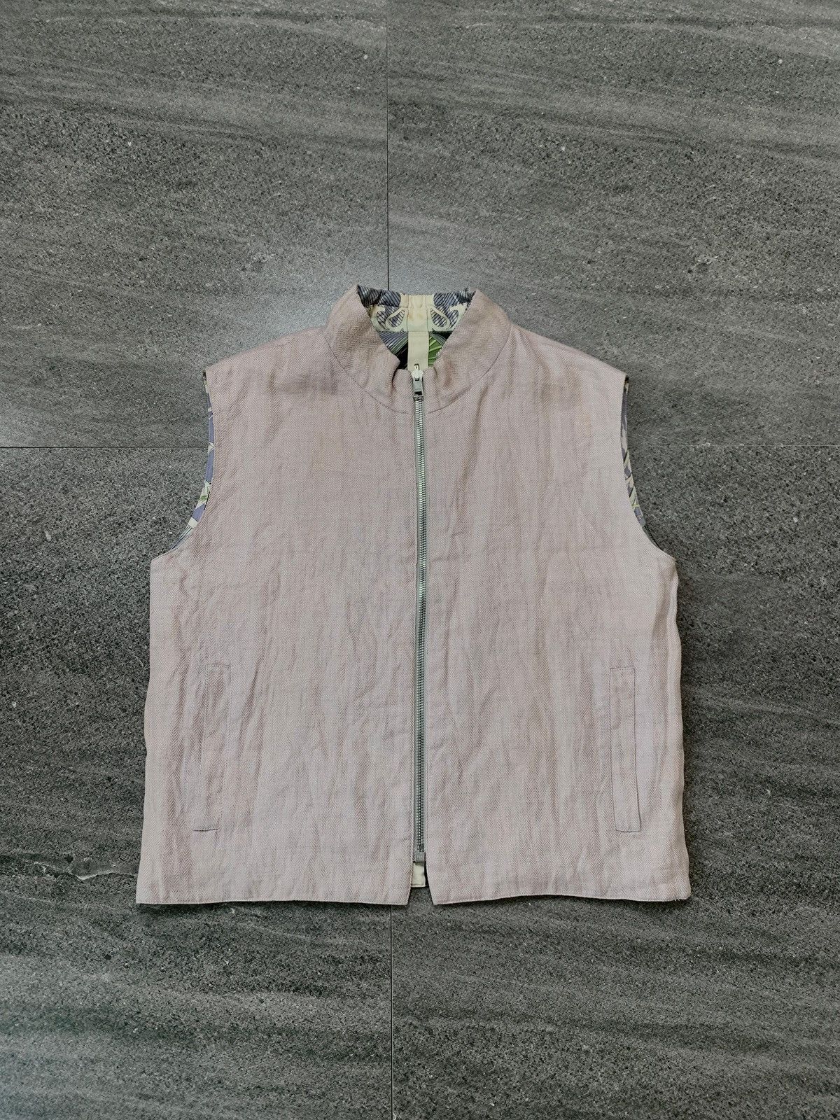 Hermes FREE TAX! Rare 90s Varangues Reversible Silk Vest Size L / US 10 / IT 46 - 8 Thumbnail