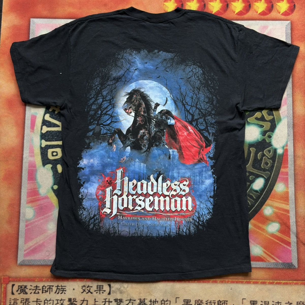 Vintage Vintage Headless Horseman Graphic T-Shirt Size US L / EU 52-54 / 3 - 1 Thumbnail
