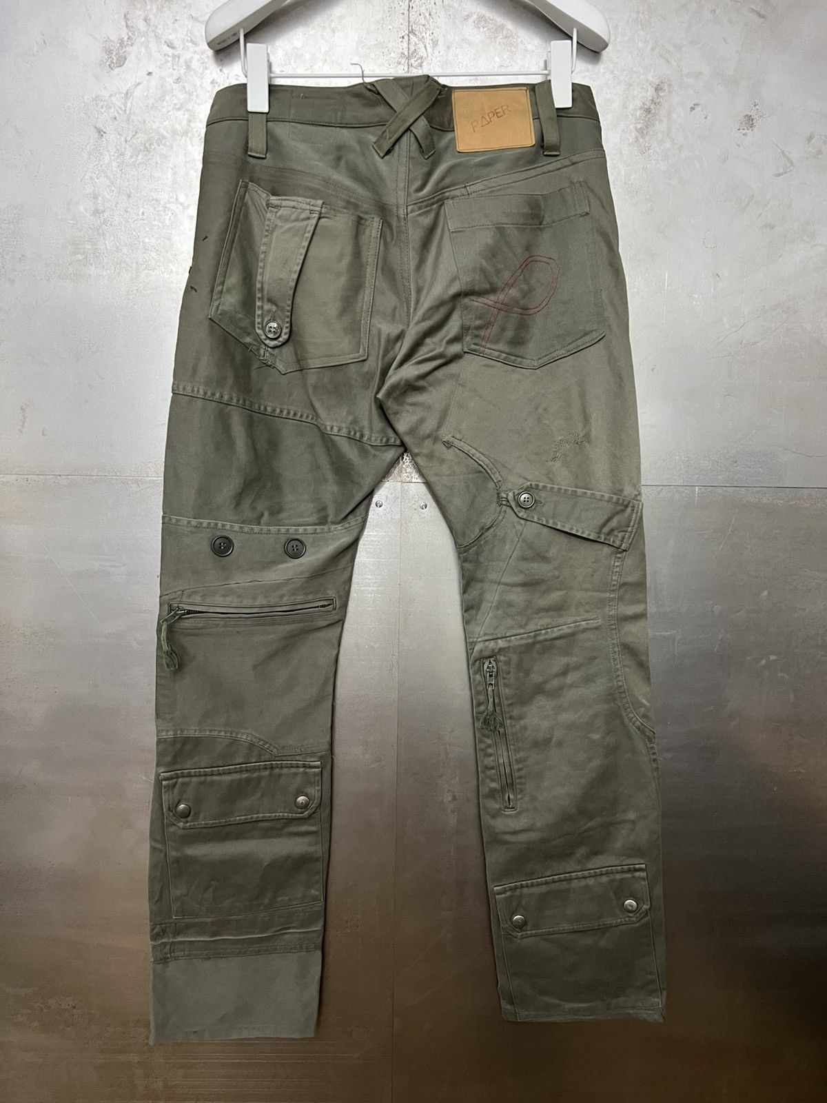 20471120 20471120 Paper Reconstructed Cargo Pants Size US 30 / EU 46 - 2 Thumbnail